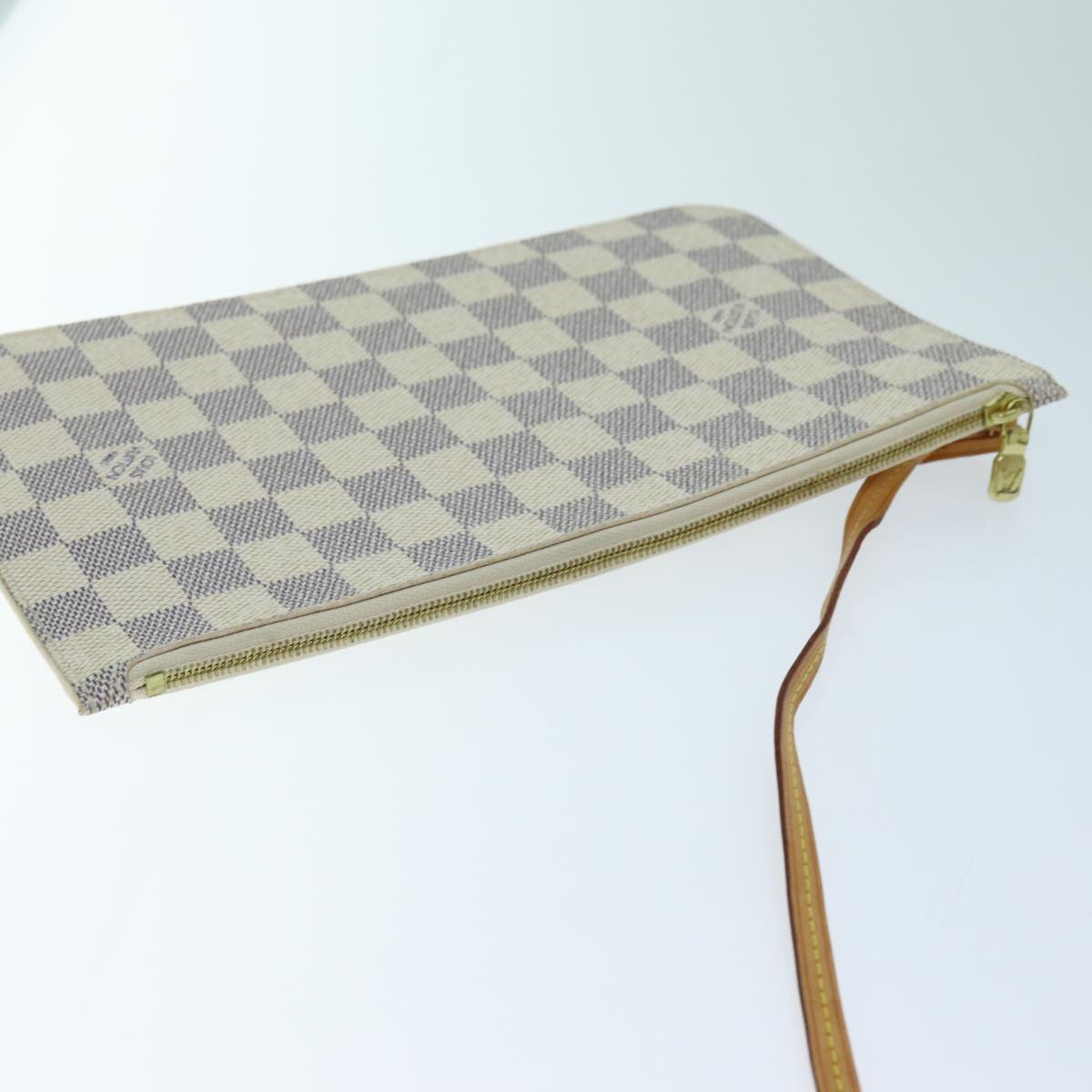 LOUIS VUITTON Damier Azur Neverfull MM Tote Bag N41605 LV 70414