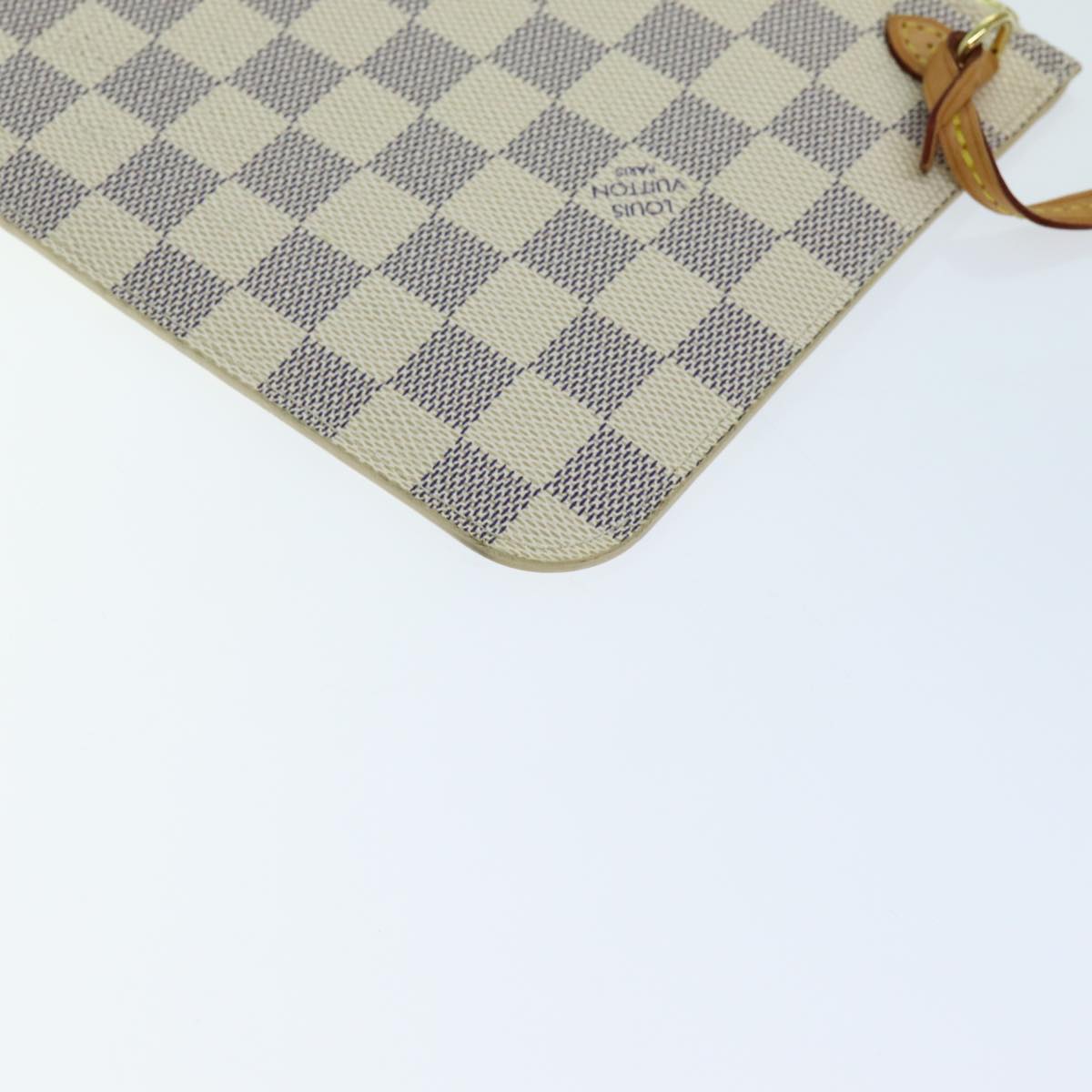 LOUIS VUITTON Damier Azur Neverfull MM Tote Bag N41605 LV 70414