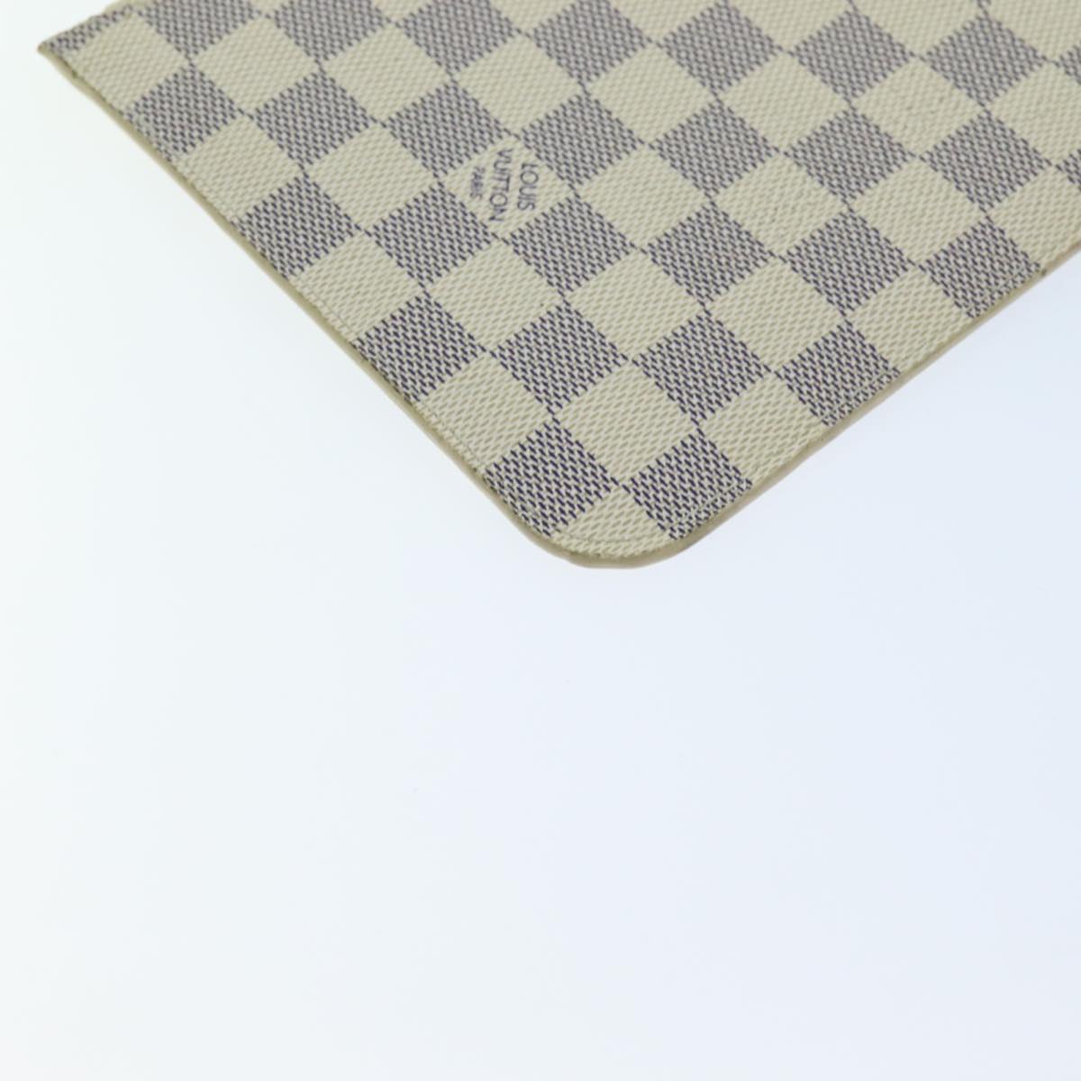 LOUIS VUITTON Damier Azur Neverfull MM Tote Bag N41605 LV 70414