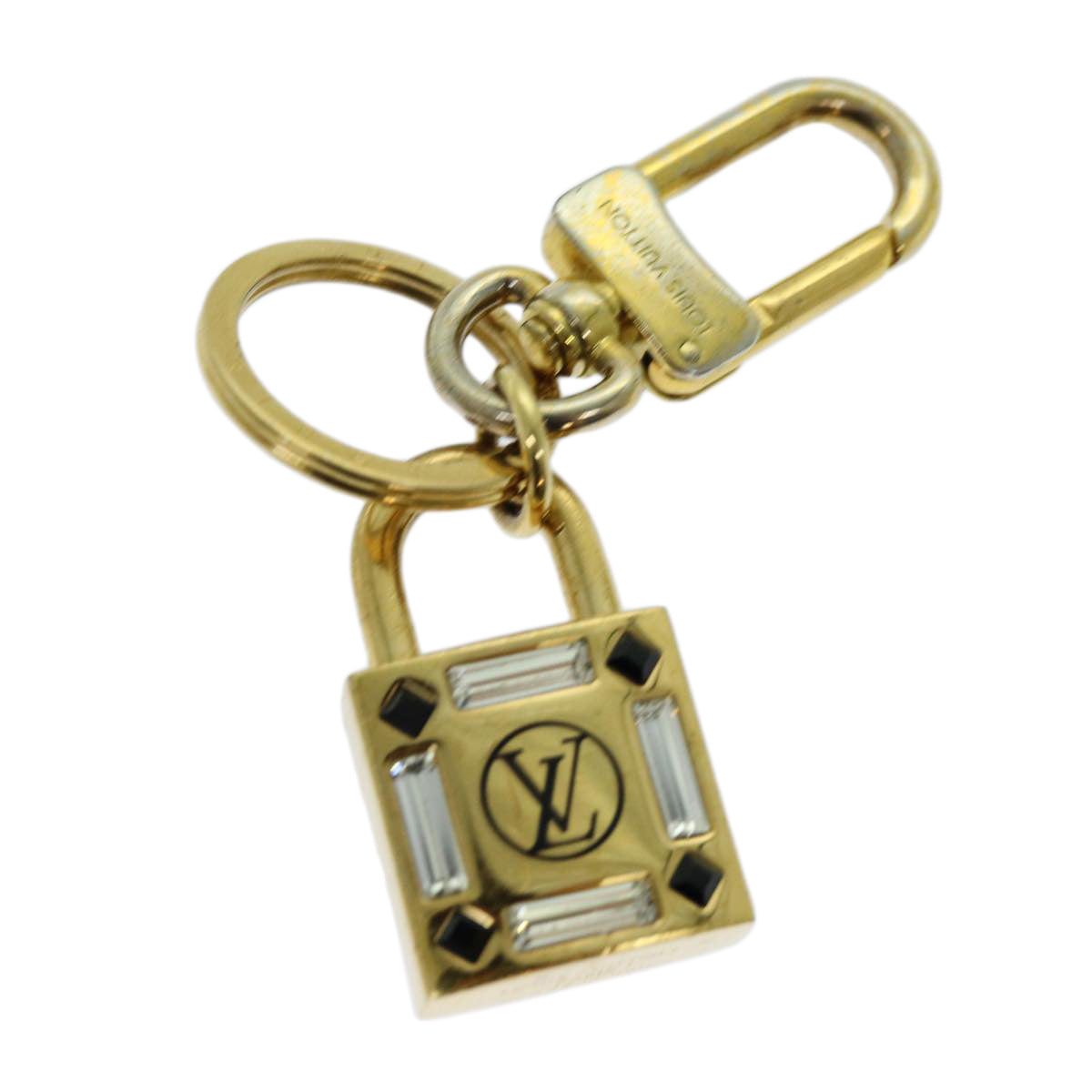 LOUIS VUITTON Rock Me Strass Key Holder Gold M64528 LV 70418