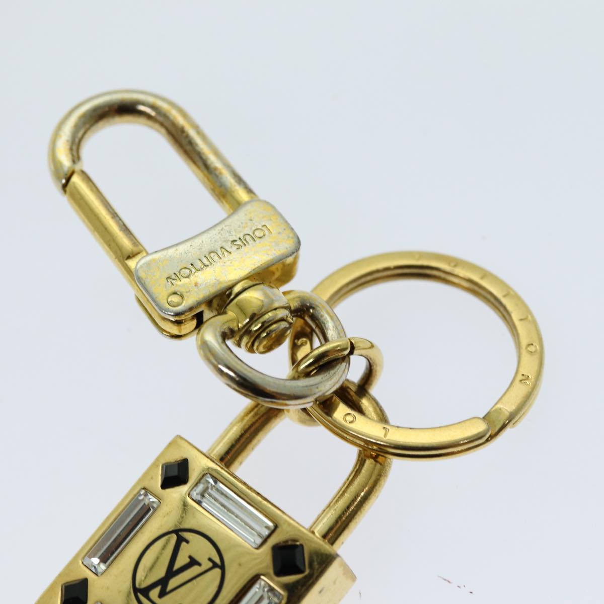 LOUIS VUITTON Rock Me Strass Key Holder Gold M64528 LV 70418