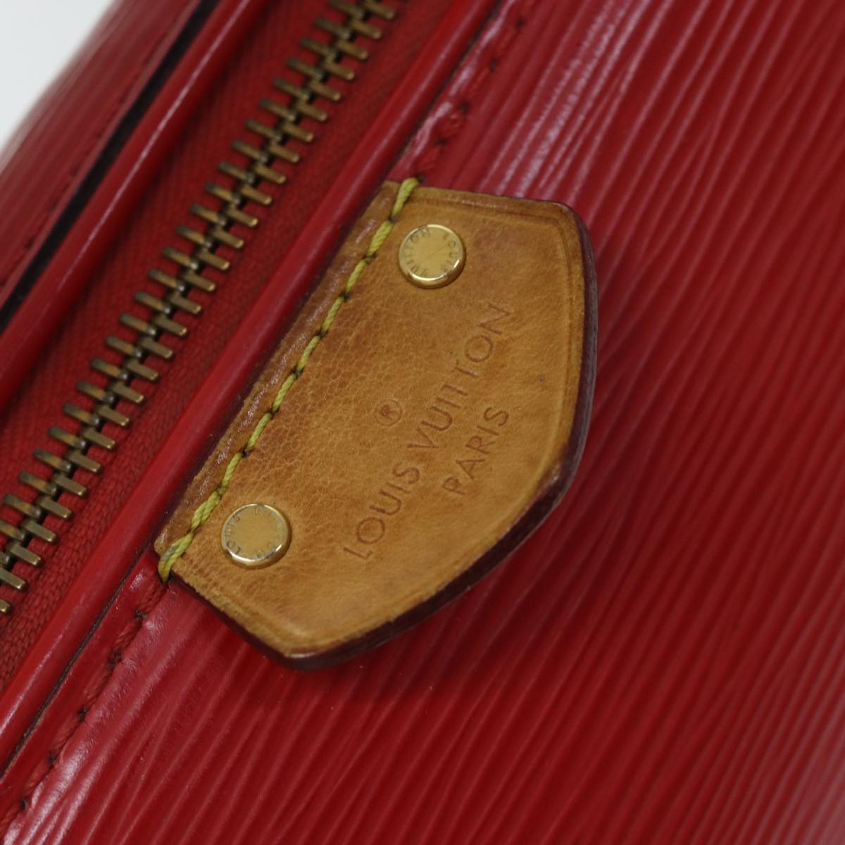 LOUIS VUITTON Epi Dog BB Hand Bag 2way Red Coklico M93249 LV 70439
