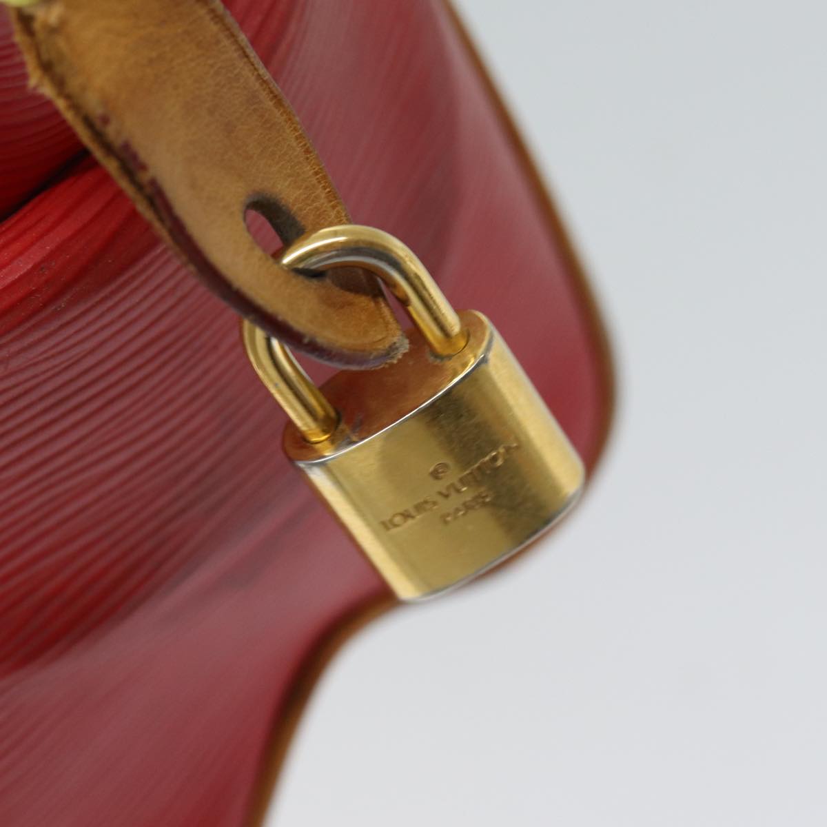 LOUIS VUITTON Epi Dog BB Hand Bag 2way Red Coklico M93249 LV 70439