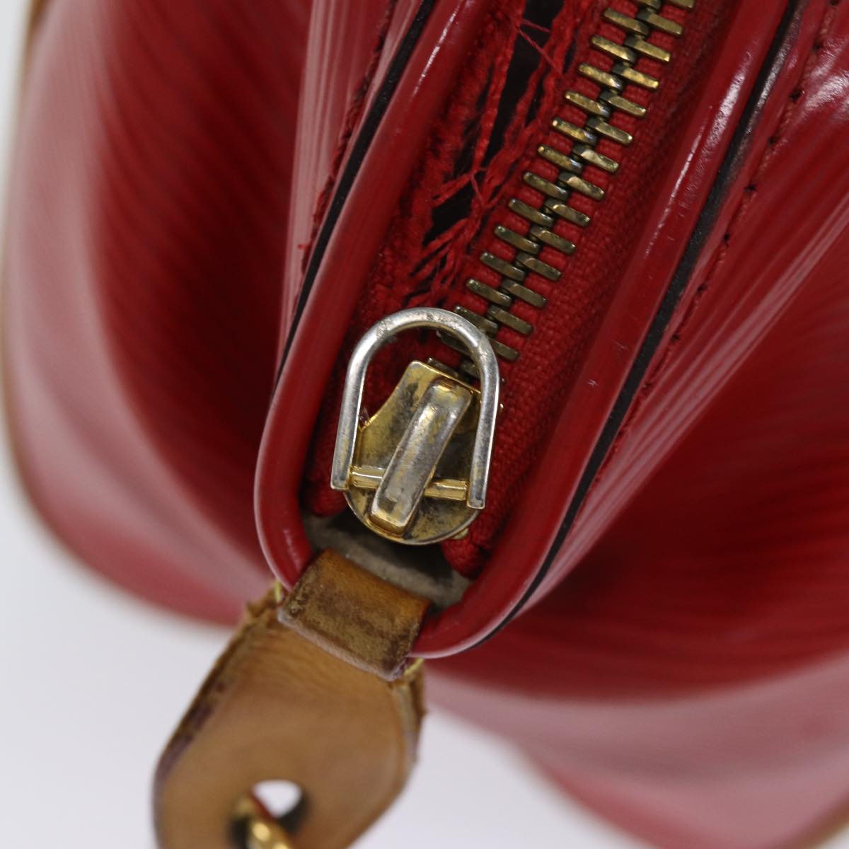 LOUIS VUITTON Epi Dog BB Hand Bag 2way Red Coklico M93249 LV 70439