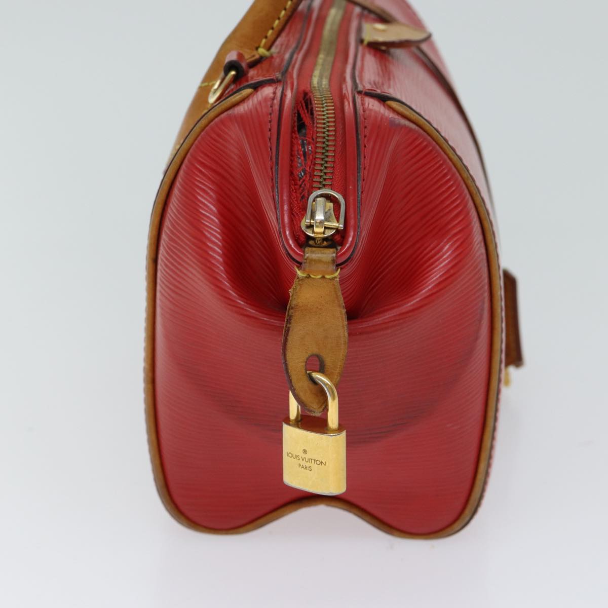 LOUIS VUITTON Epi Dog BB Hand Bag 2way Red Coklico M93249 LV 70439