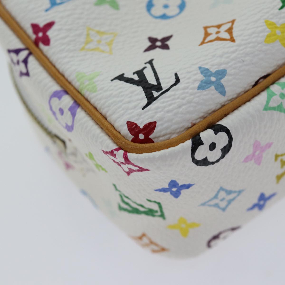 LOUIS VUITTON Monogram Multicolor Trousse Wapity Pouch White M58033 70443A