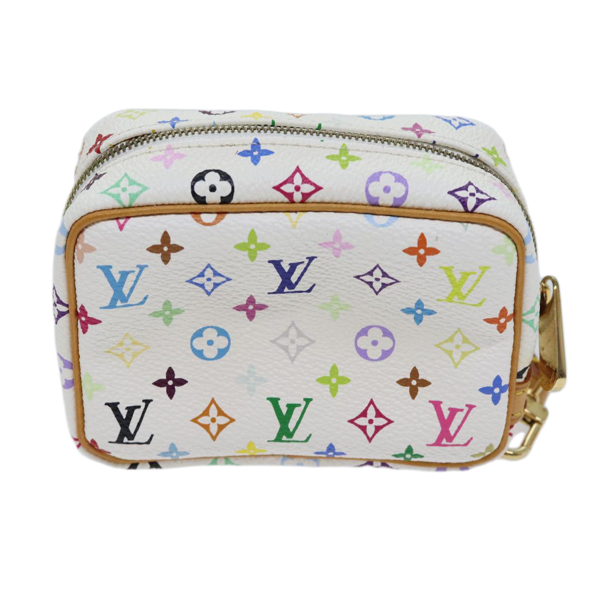 LOUIS VUITTON Monogram Multicolor Trousse Wapity Pouch White M58033 70443A