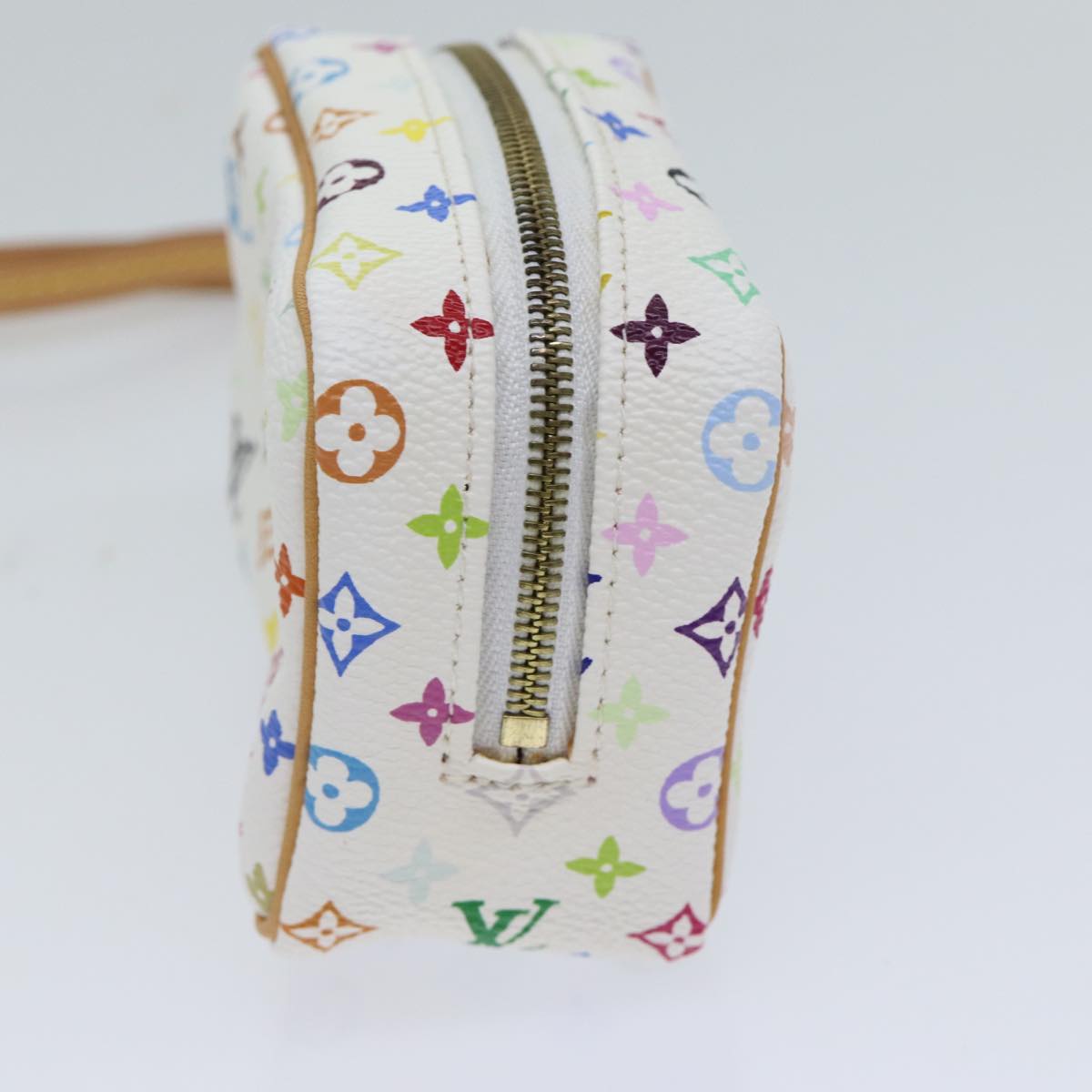 LOUIS VUITTON Monogram Multicolor Trousse Wapity Pouch White M58033 70443A