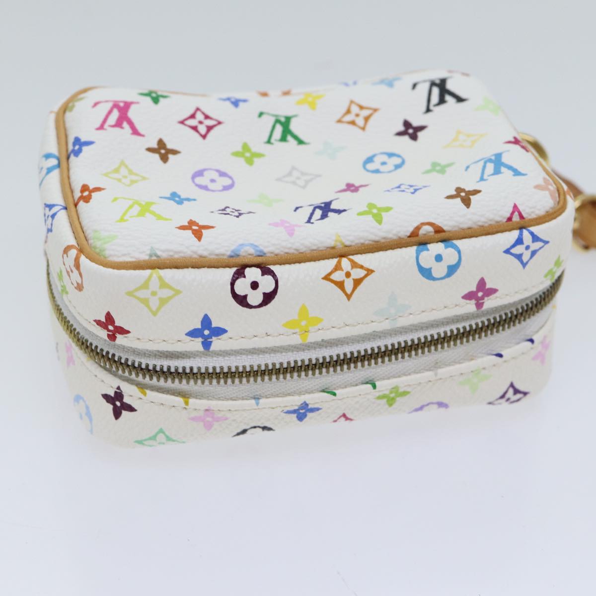 LOUIS VUITTON Monogram Multicolor Trousse Wapity Pouch White M58033 70443A