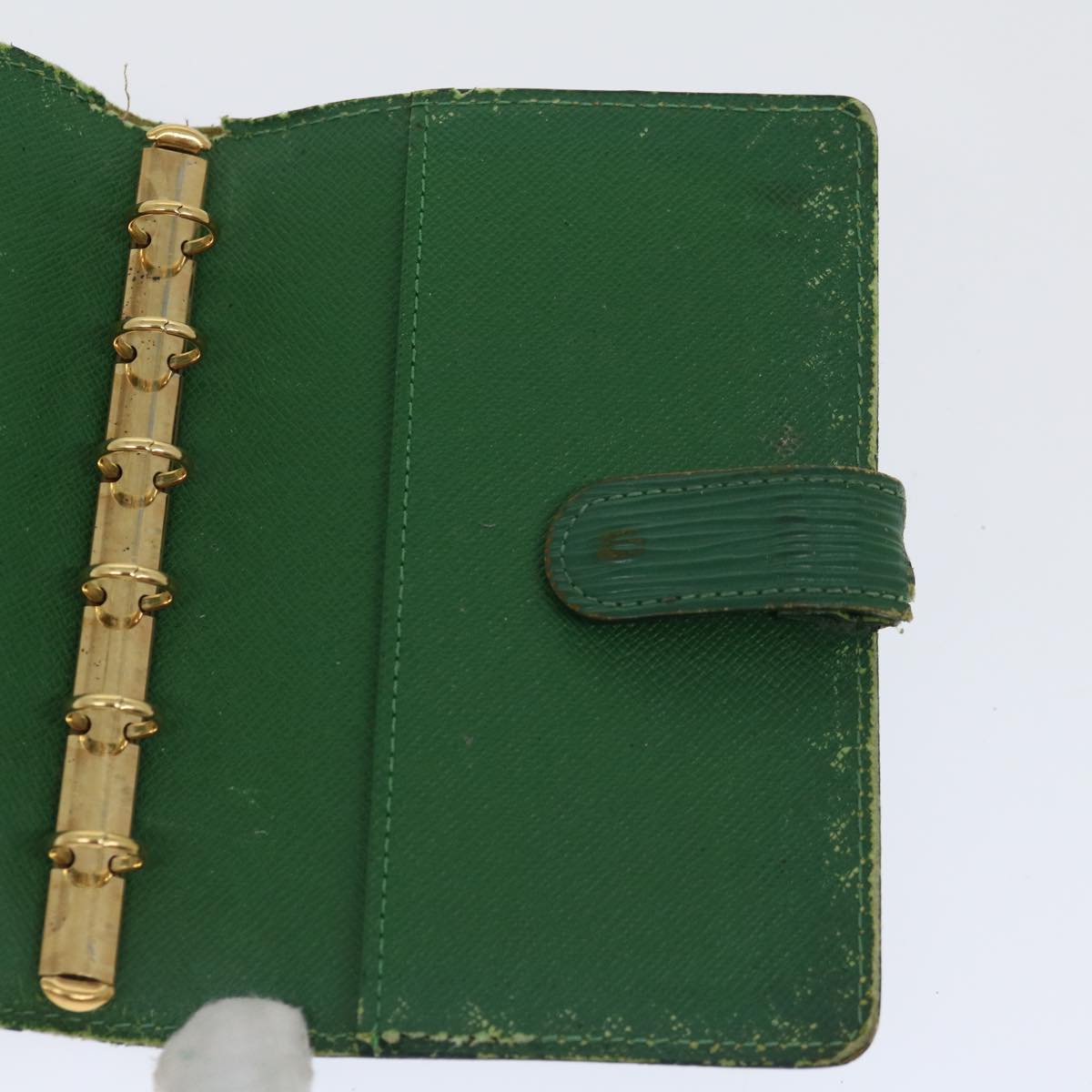 LOUIS VUITTON Epi Agenda PM Day Planner Cover Green R20054 LV 70466