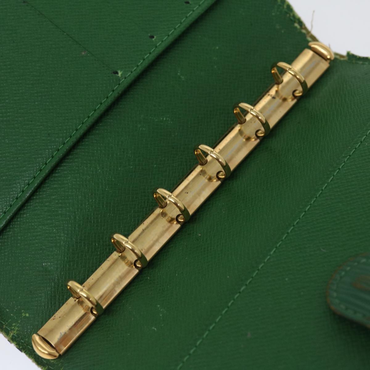 LOUIS VUITTON Epi Agenda PM Day Planner Cover Green R20054 LV 70466