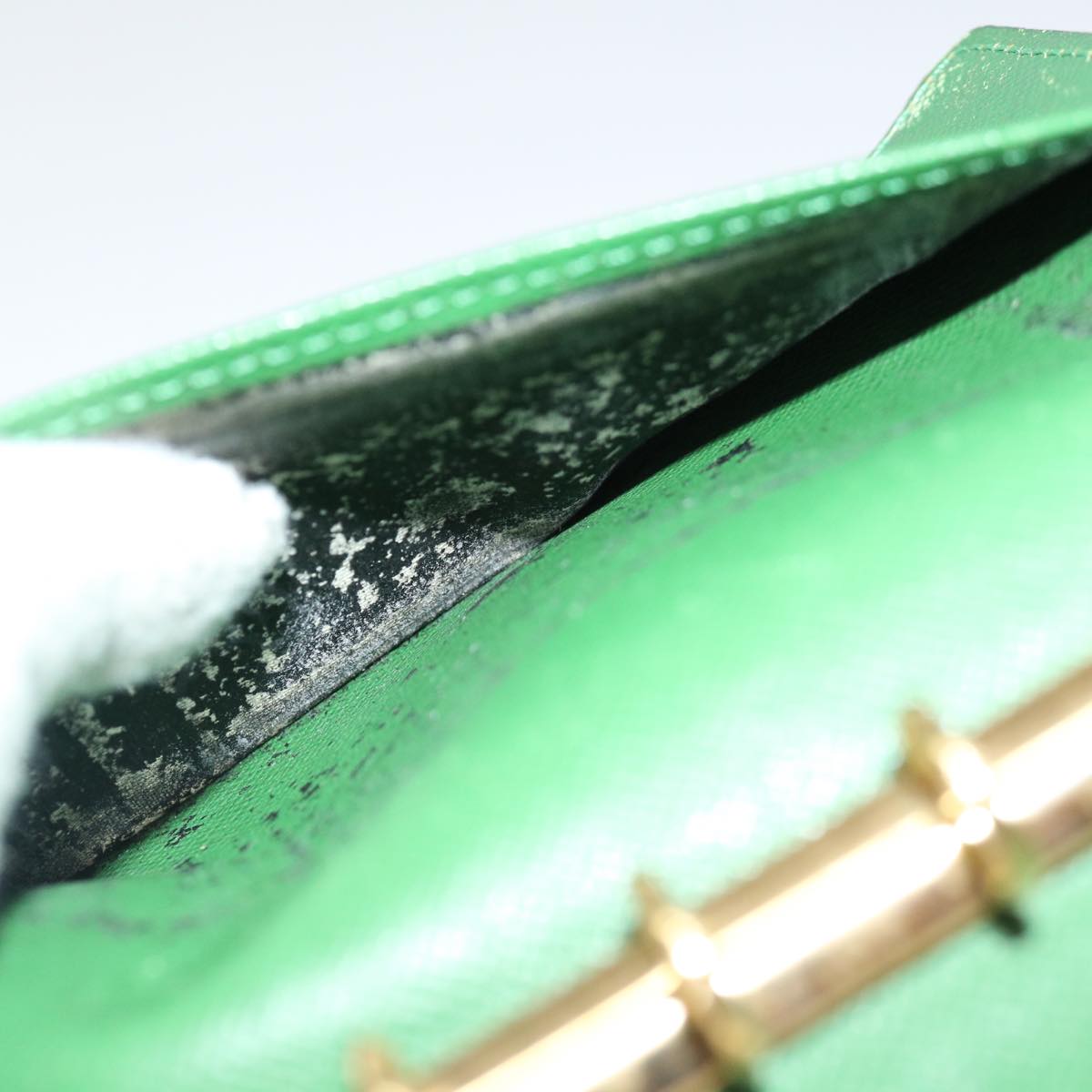 LOUIS VUITTON Epi Agenda PM Day Planner Cover Green R20054 LV 70466
