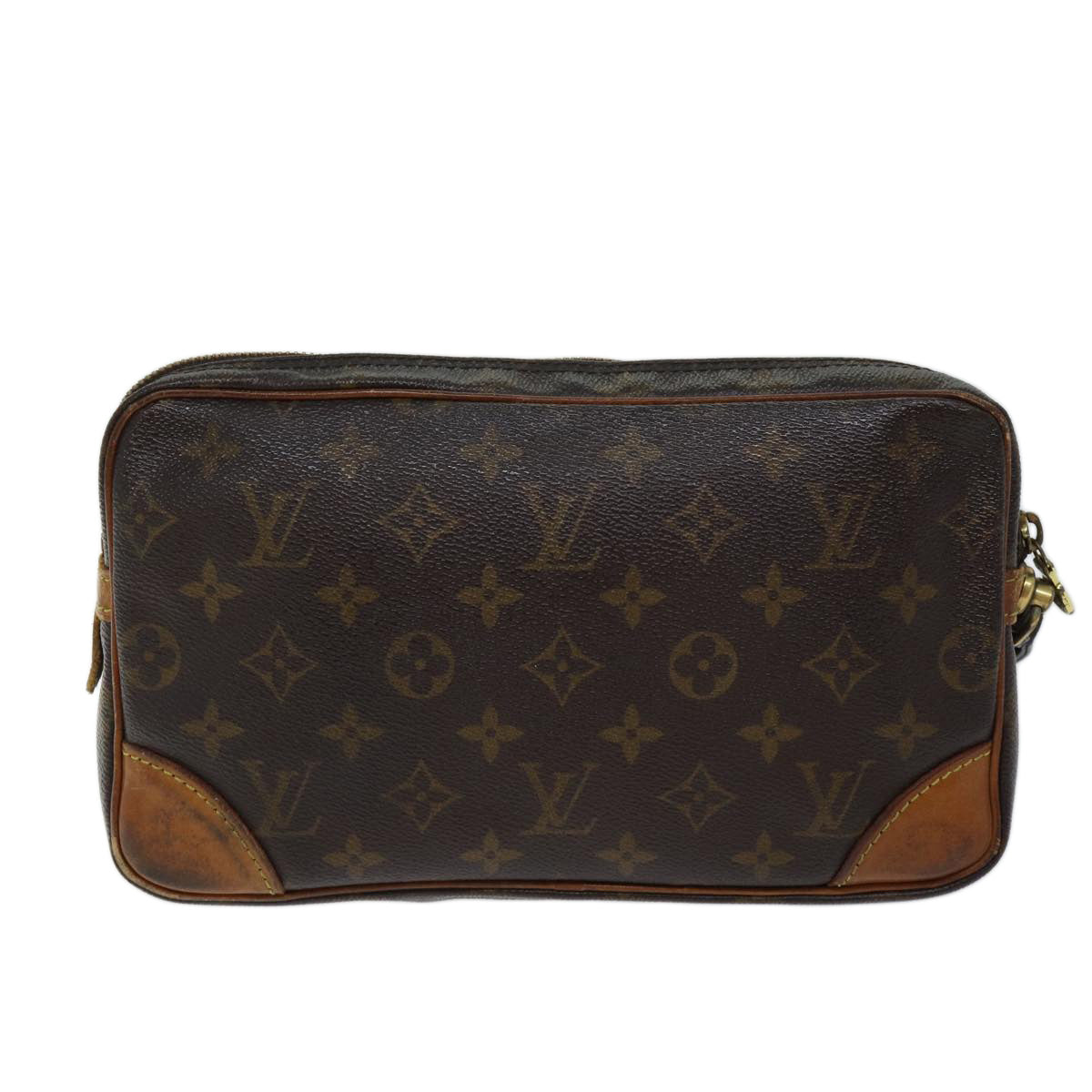 LOUIS VUITTON Monogram Marly Dragonne GM Clutch Bag M51825 LV 70473