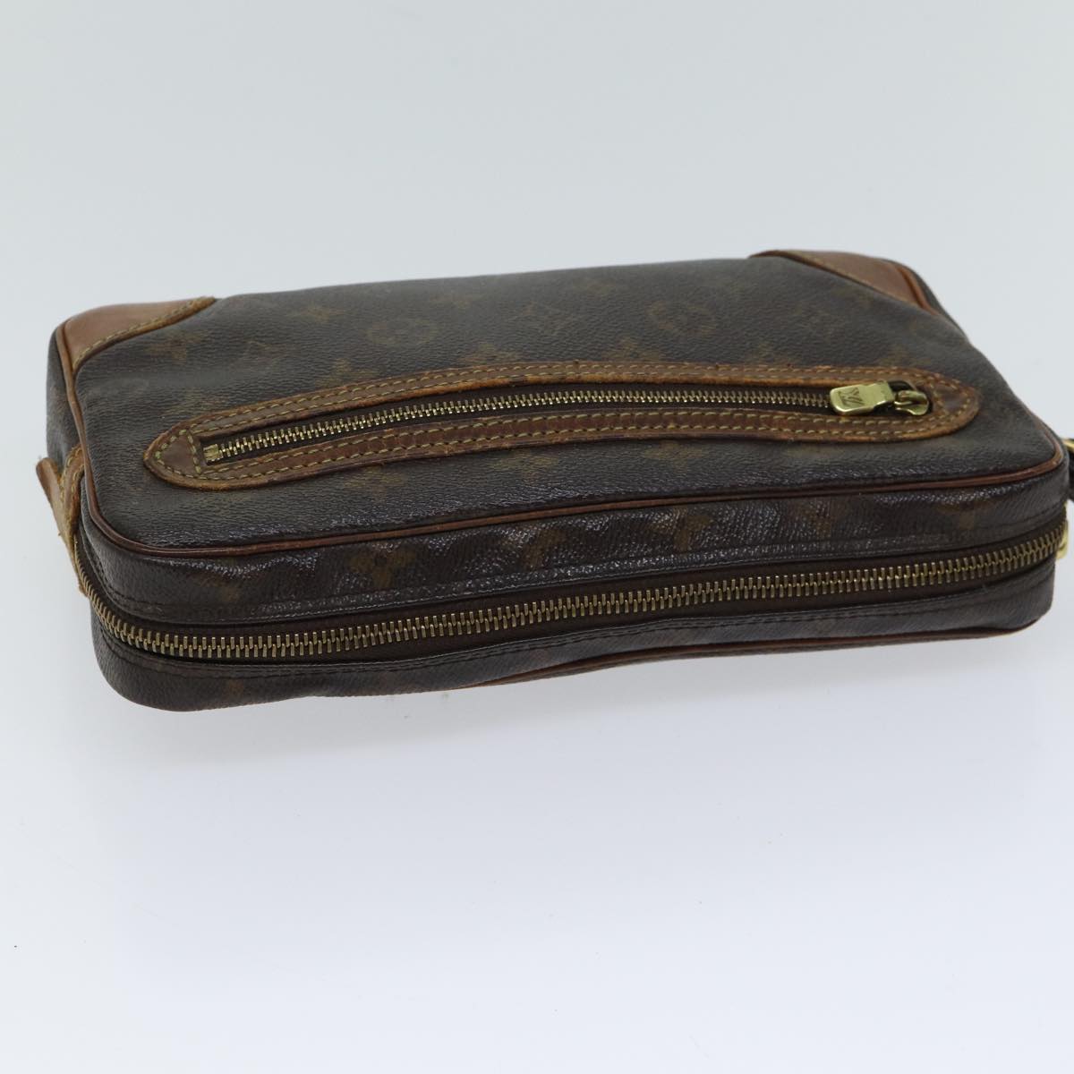 LOUIS VUITTON Monogram Marly Dragonne GM Clutch Bag M51825 LV 70473