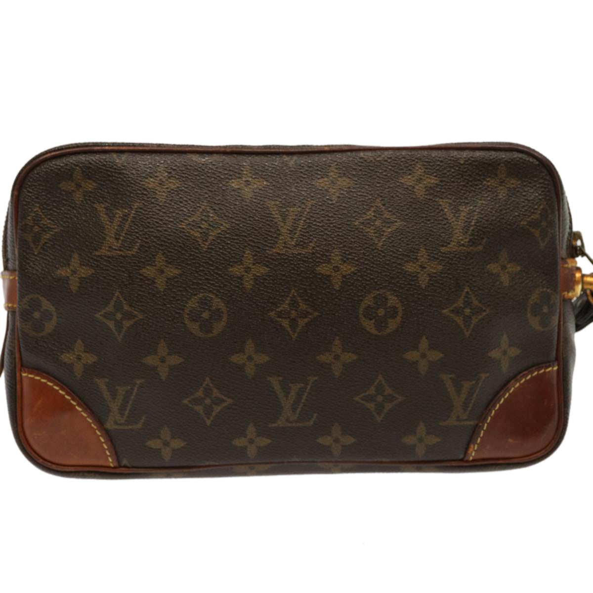 LOUIS VUITTON Monogram Marly Dragonne GM Clutch Bag M51825 LV 70474