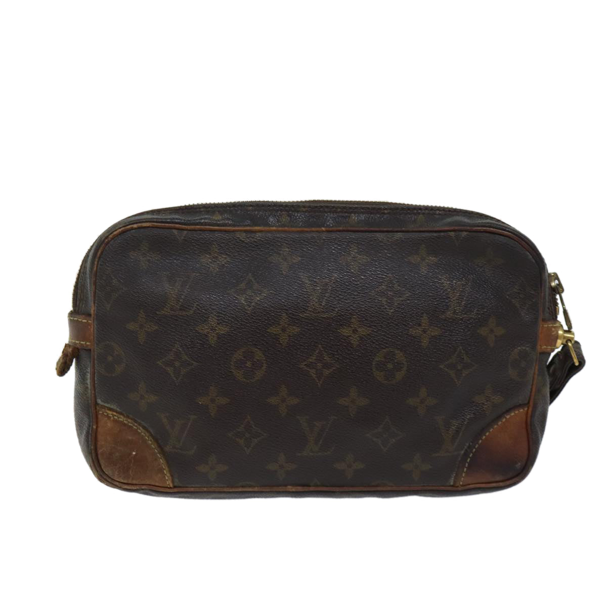 LOUIS VUITTON Monogram Marly Dragonne GM Clutch Bag M51825 LV 70475