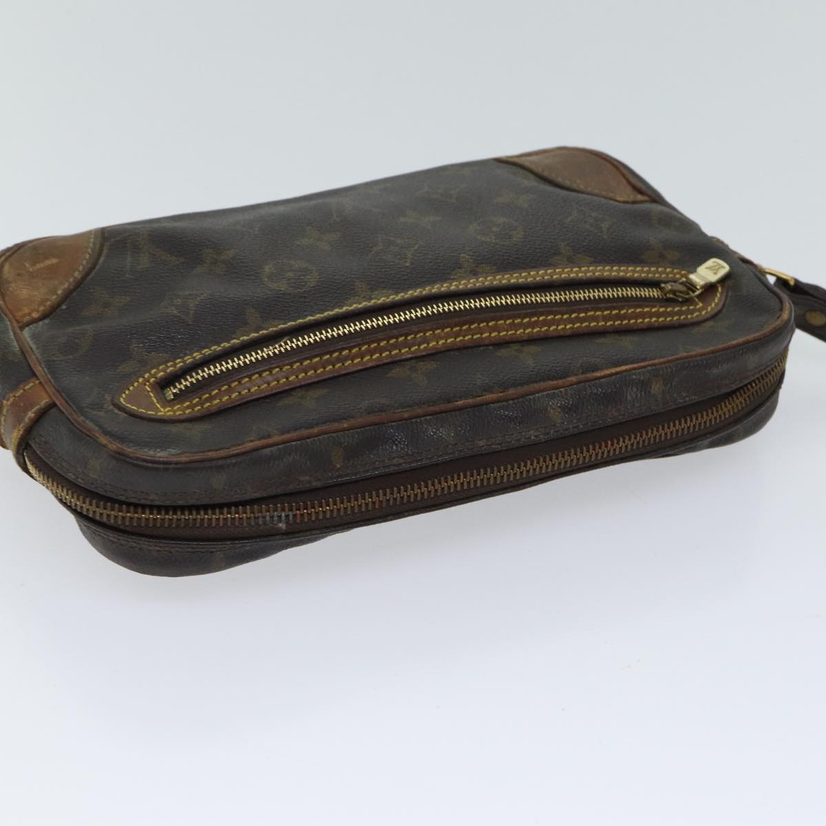 LOUIS VUITTON Monogram Marly Dragonne GM Clutch Bag M51825 LV 70475