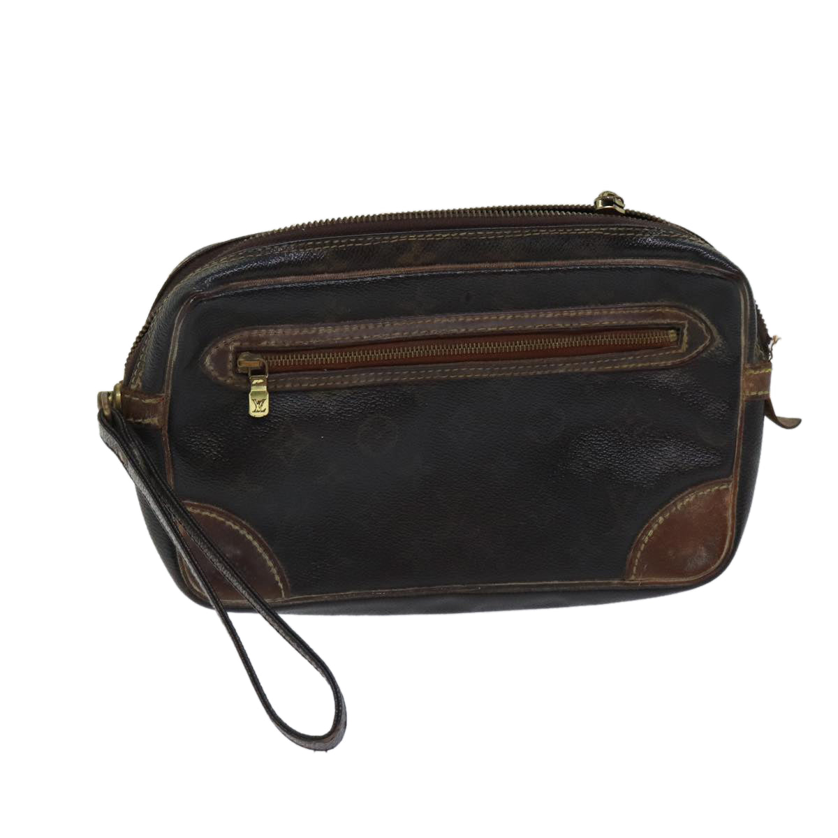 LOUIS VUITTON Monogram Marly Dragonne GM Clutch Bag M51825 LV 70476