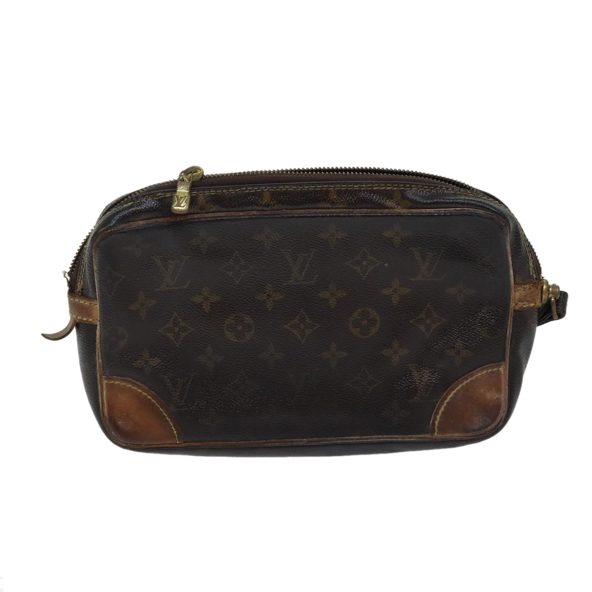 LOUIS VUITTON Monogram Marly Dragonne GM Clutch Bag M51825 LV 70476