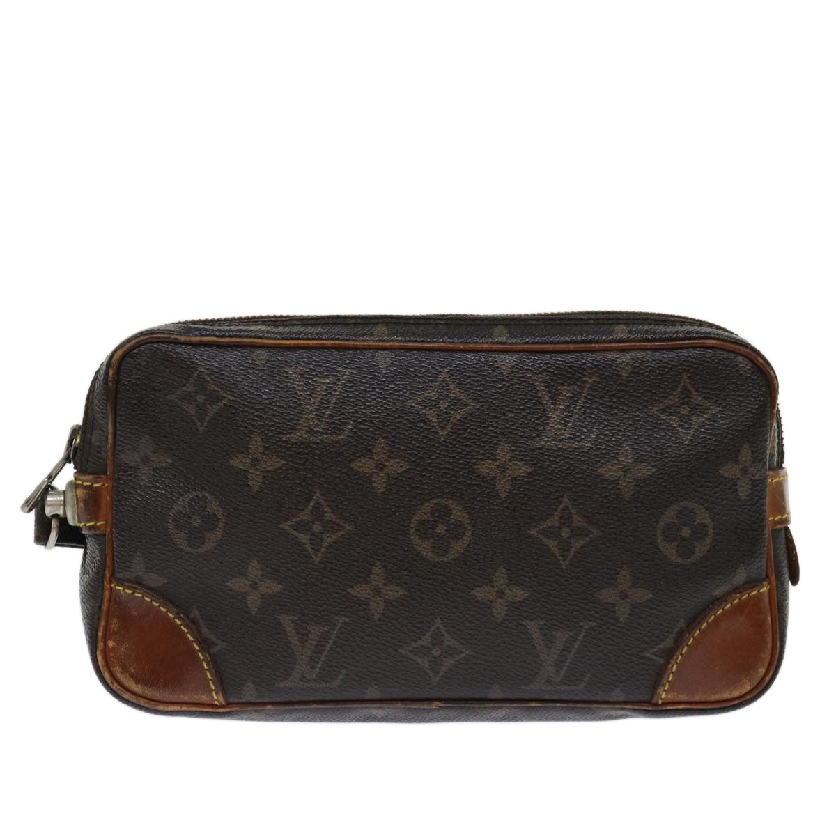 LOUIS VUITTON Monogram Marly Dragonne PM Clutch Bag M51827 LV 70478