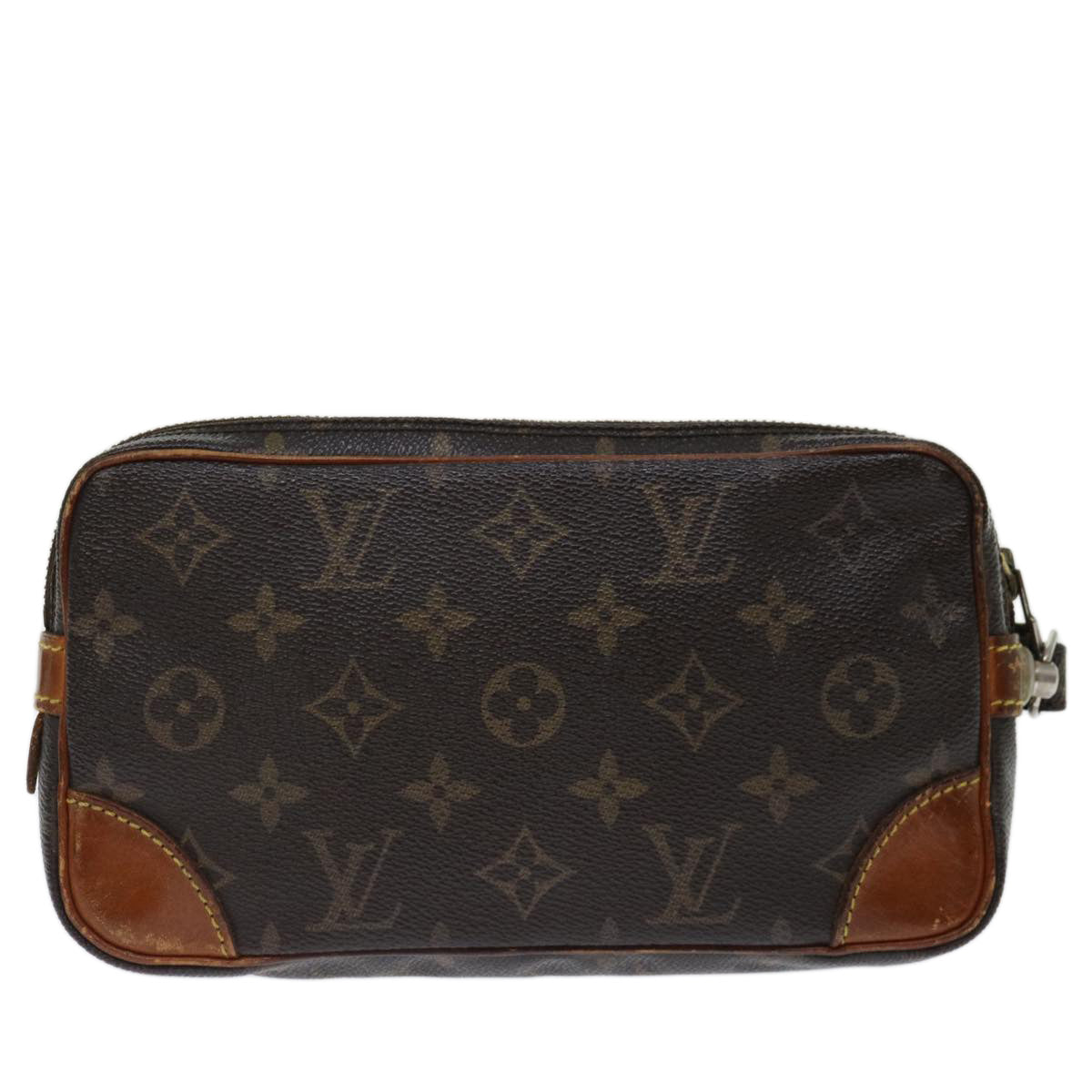 LOUIS VUITTON Monogram Marly Dragonne PM Clutch Bag M51827 LV 70478