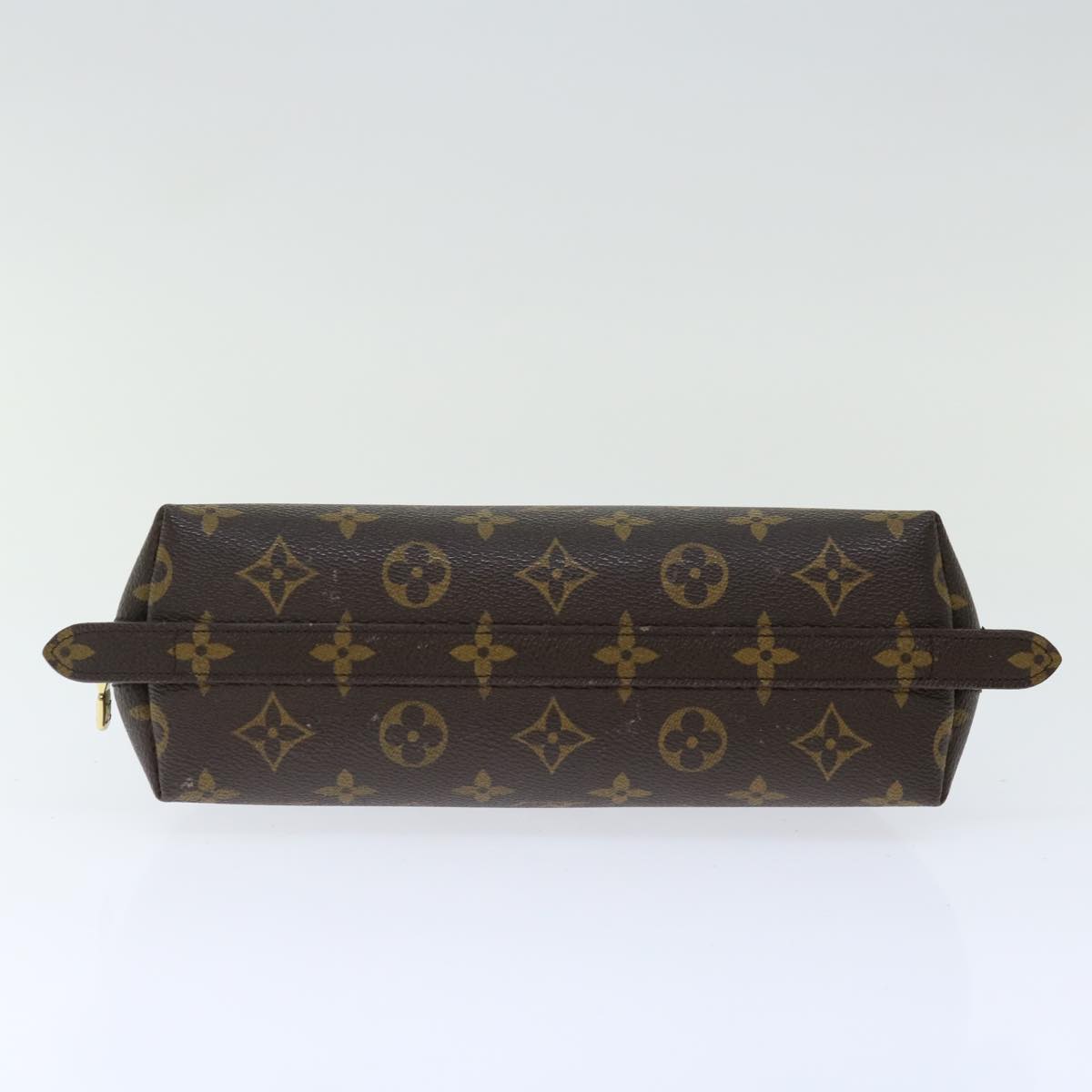 LOUIS VUITTON Monogram Trousse Demi Ronde Cosmetic Pouch M47520 LV 70486