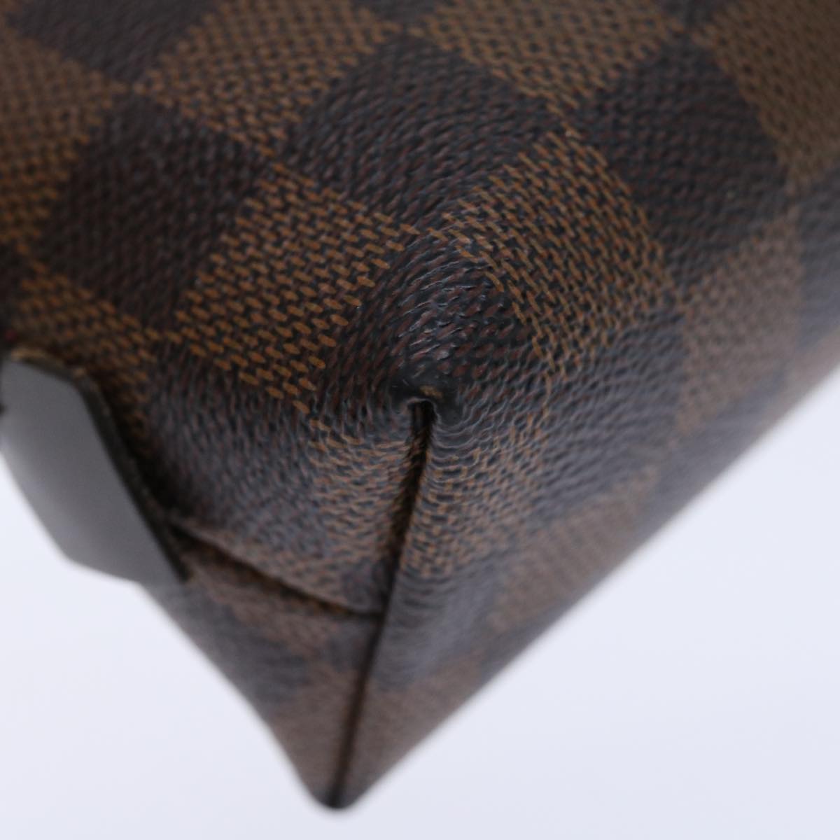 LOUIS VUITTON Damier Ebene Pochette Cosmetic PM Pouch N47516 LV 70492