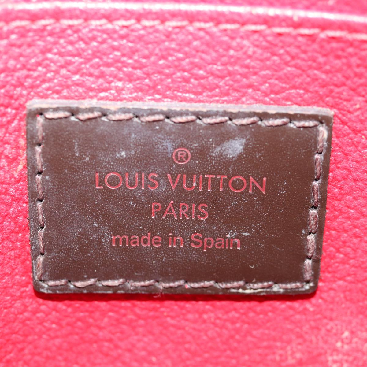 LOUIS VUITTON Damier Ebene Pochette Cosmetic PM Pouch N47516 LV 70492