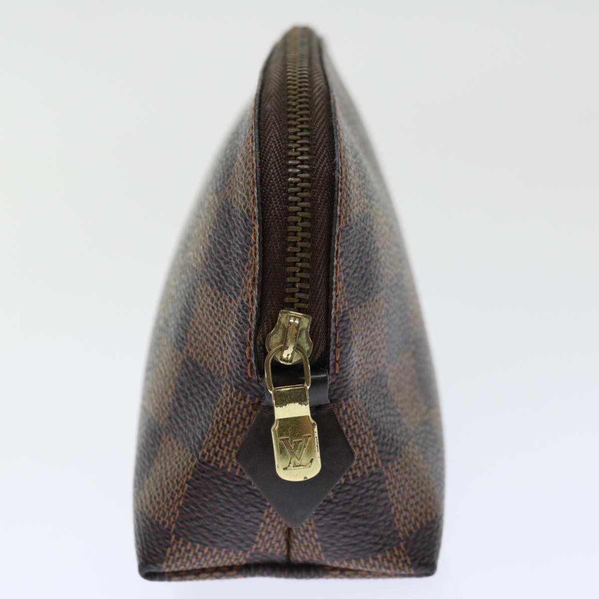 LOUIS VUITTON Damier Ebene Pochette Cosmetic PM Pouch N47516 LV 70492