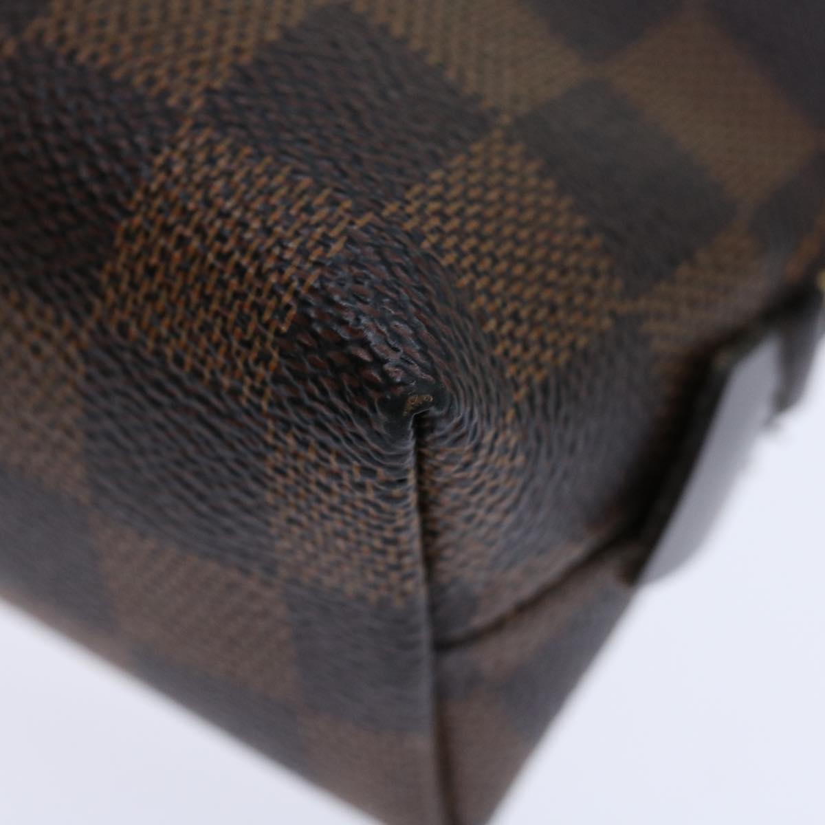 LOUIS VUITTON Damier Ebene Pochette Cosmetic PM Pouch N47516 LV 70492
