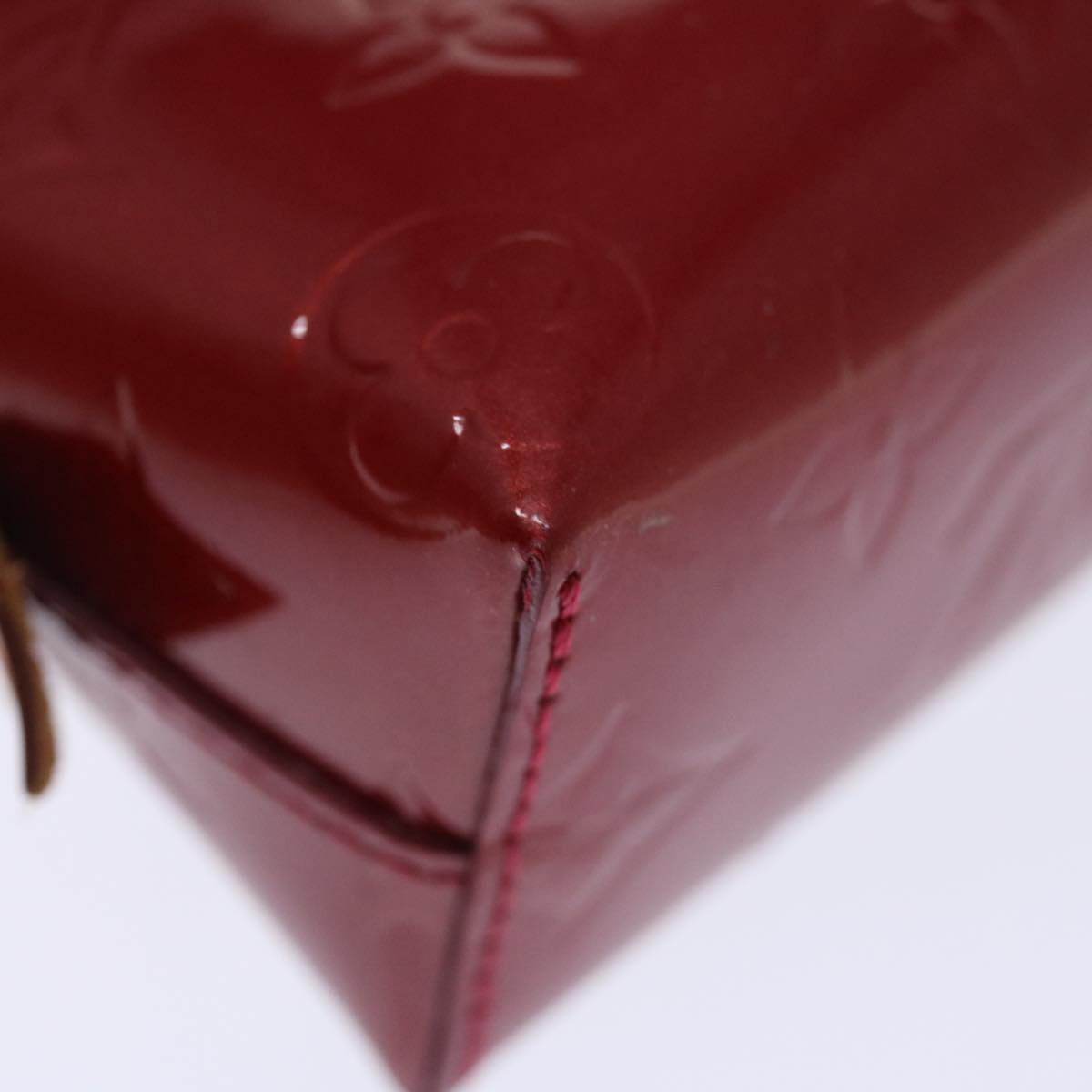 LOUIS VUITTON Vernis Pochette Cosmetic PM Rouge Grunadine M91746 LV 70494