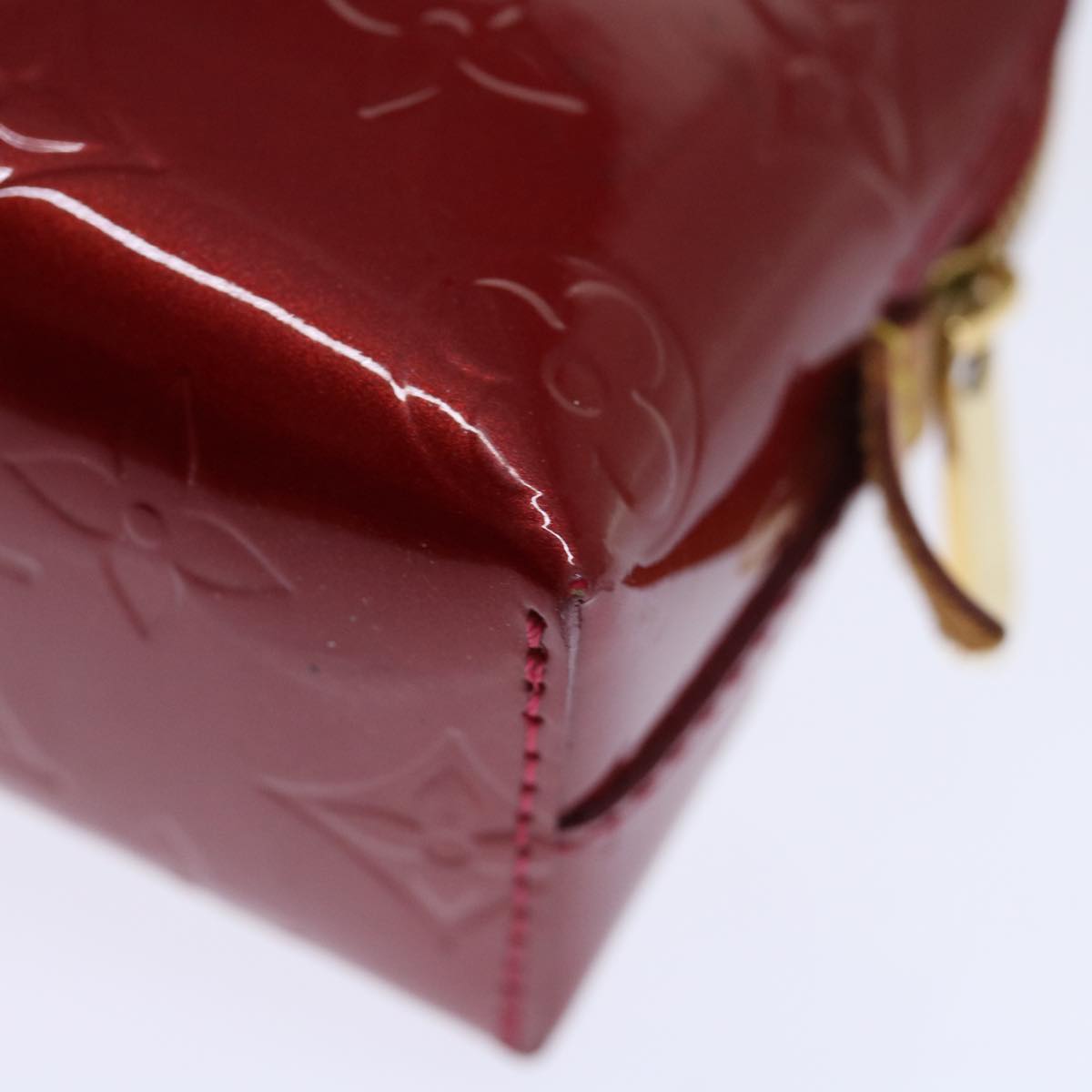 LOUIS VUITTON Vernis Pochette Cosmetic PM Rouge Grunadine M91746 LV 70494