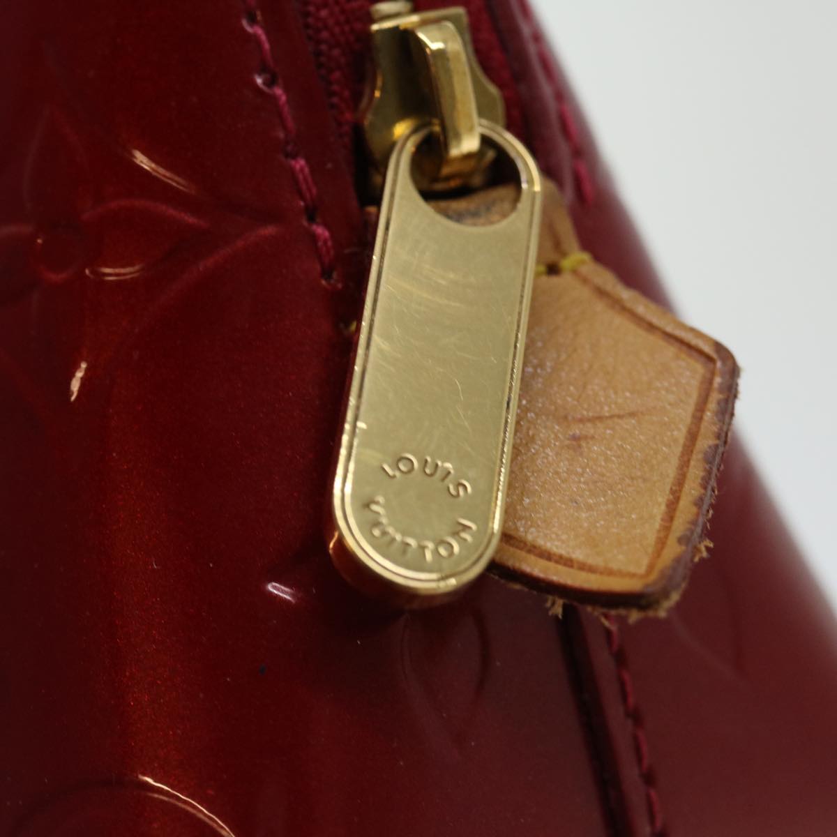 LOUIS VUITTON Vernis Pochette Cosmetic PM Rouge Grunadine M91746 LV 70494