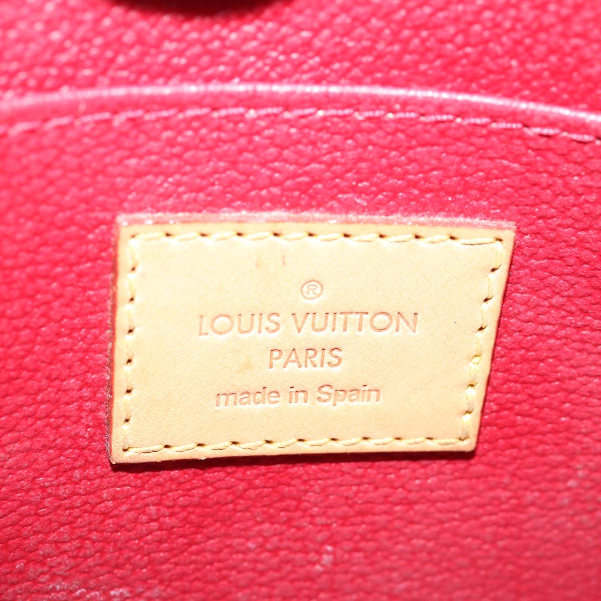 LOUIS VUITTON Vernis Pochette Cosmetic PM Rouge Grunadine M91746 LV 70494