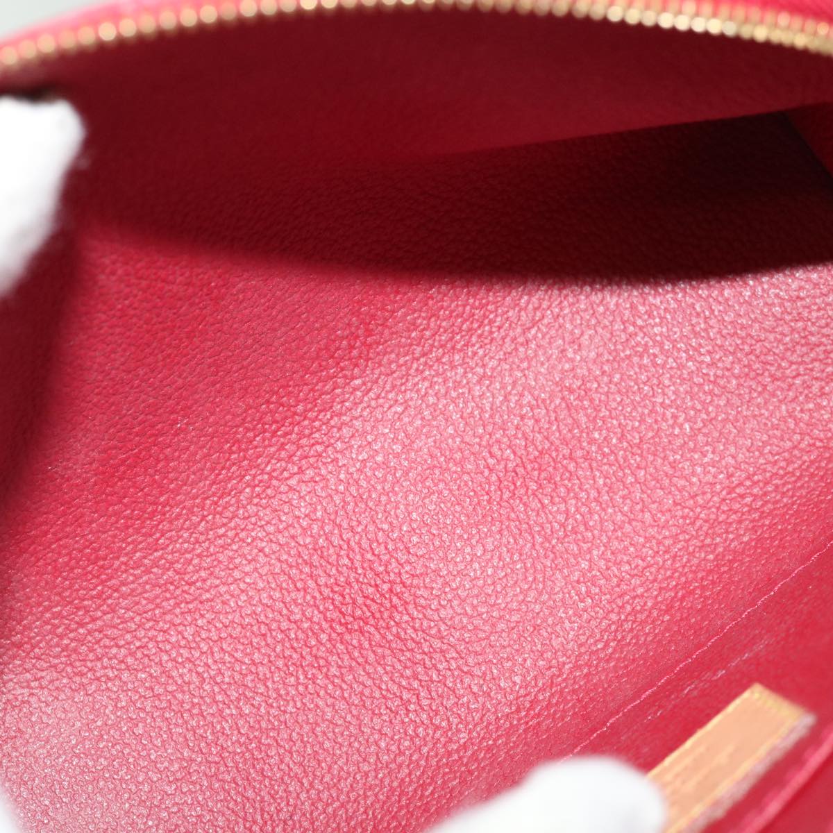 LOUIS VUITTON Vernis Pochette Cosmetic PM Rouge Grunadine M91746 LV 70494