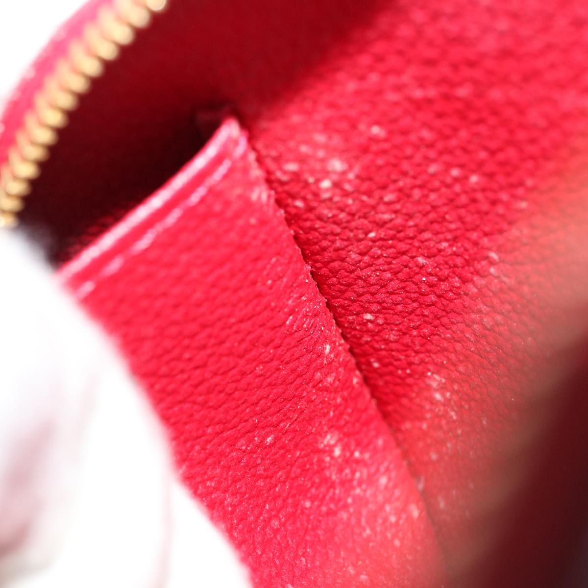 LOUIS VUITTON Vernis Pochette Cosmetic PM Rouge Grunadine M91746 LV 70494