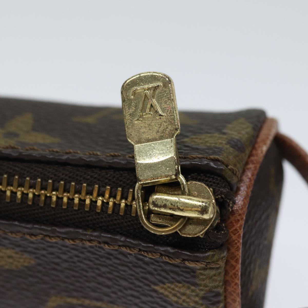 LOUIS VUITTON Monogram Etui 3 Ball de Golf Pouch M58249 LV 70498