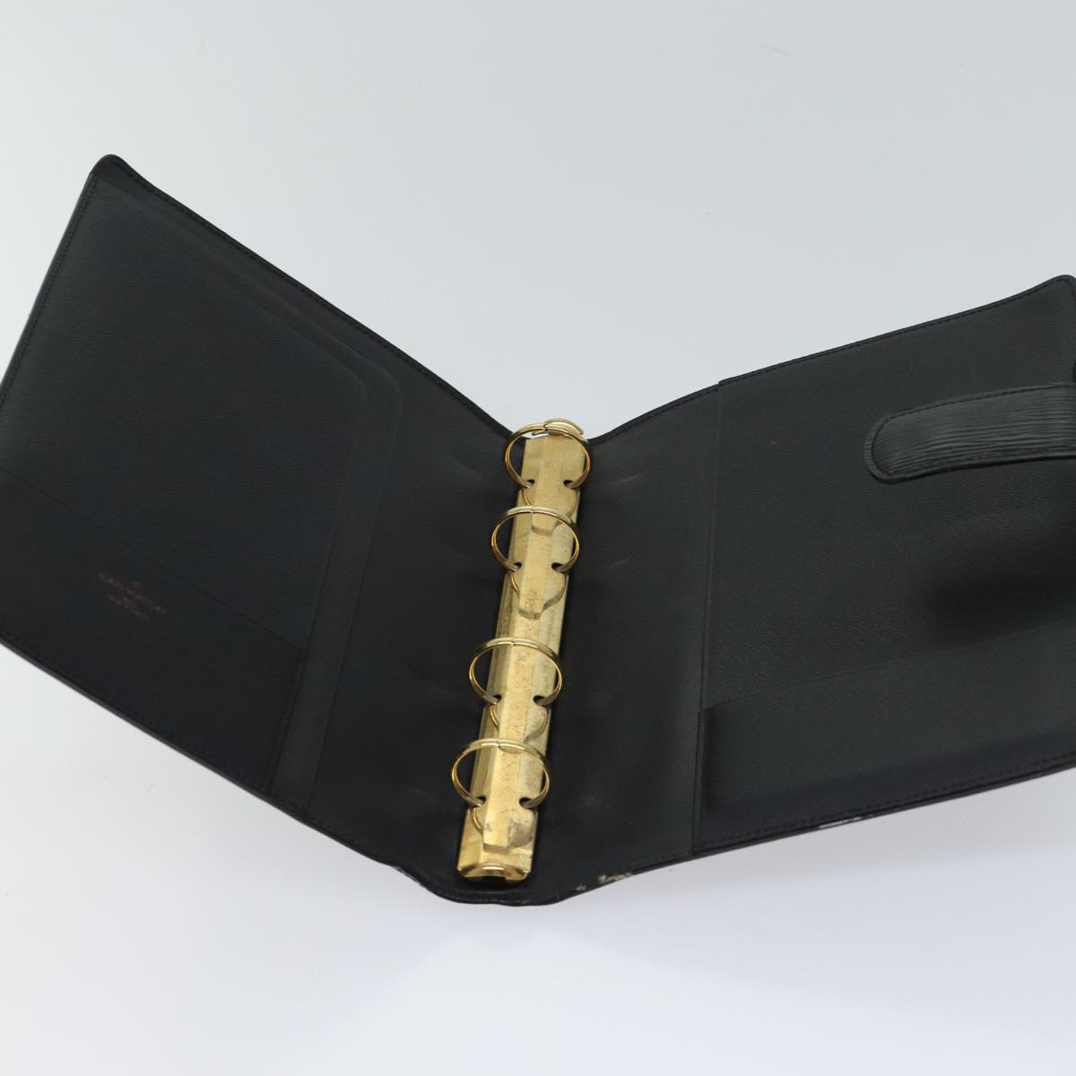 LOUIS VUITTON Epi Agenda GM Day Planner Cover Black R20212 LV 70499
