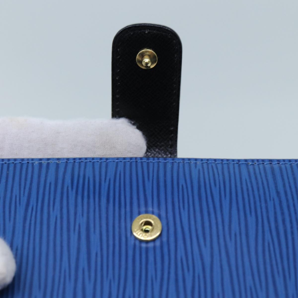 LOUIS VUITTON Epi Agenda MM Day Planner Cover Blue R20055 LV 70501