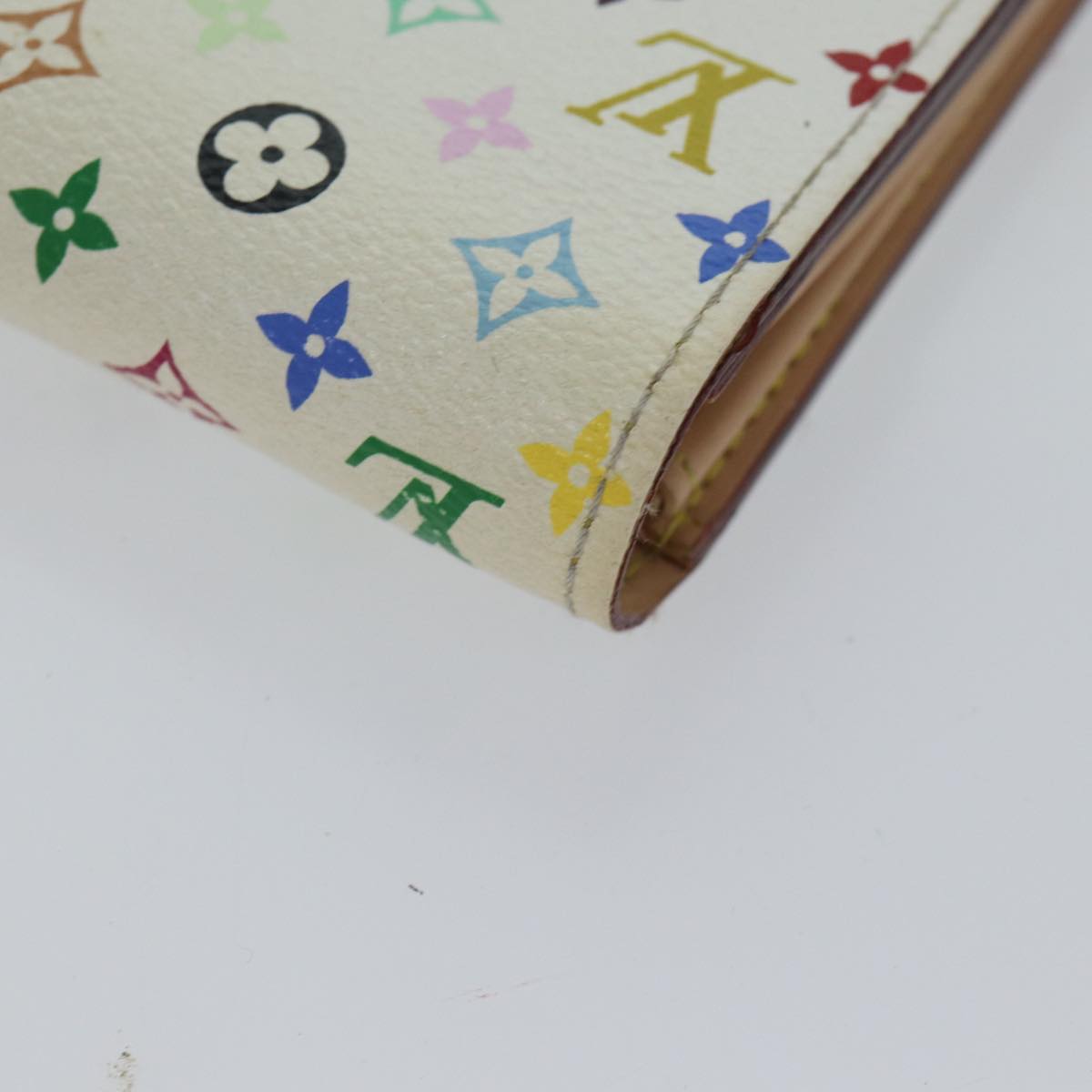 LOUIS VUITTON Multicolor Portefeuille Sarah Long Wallet White M93532 70503