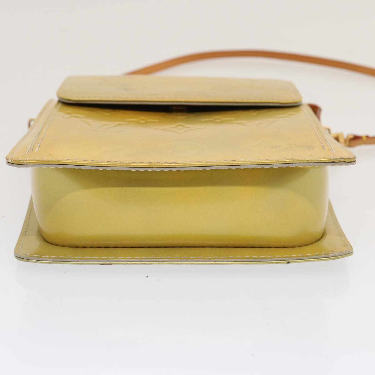LOUIS VUITTON Monogram Vernis Motto Accessory Pouch Gris M91030 LV 70506