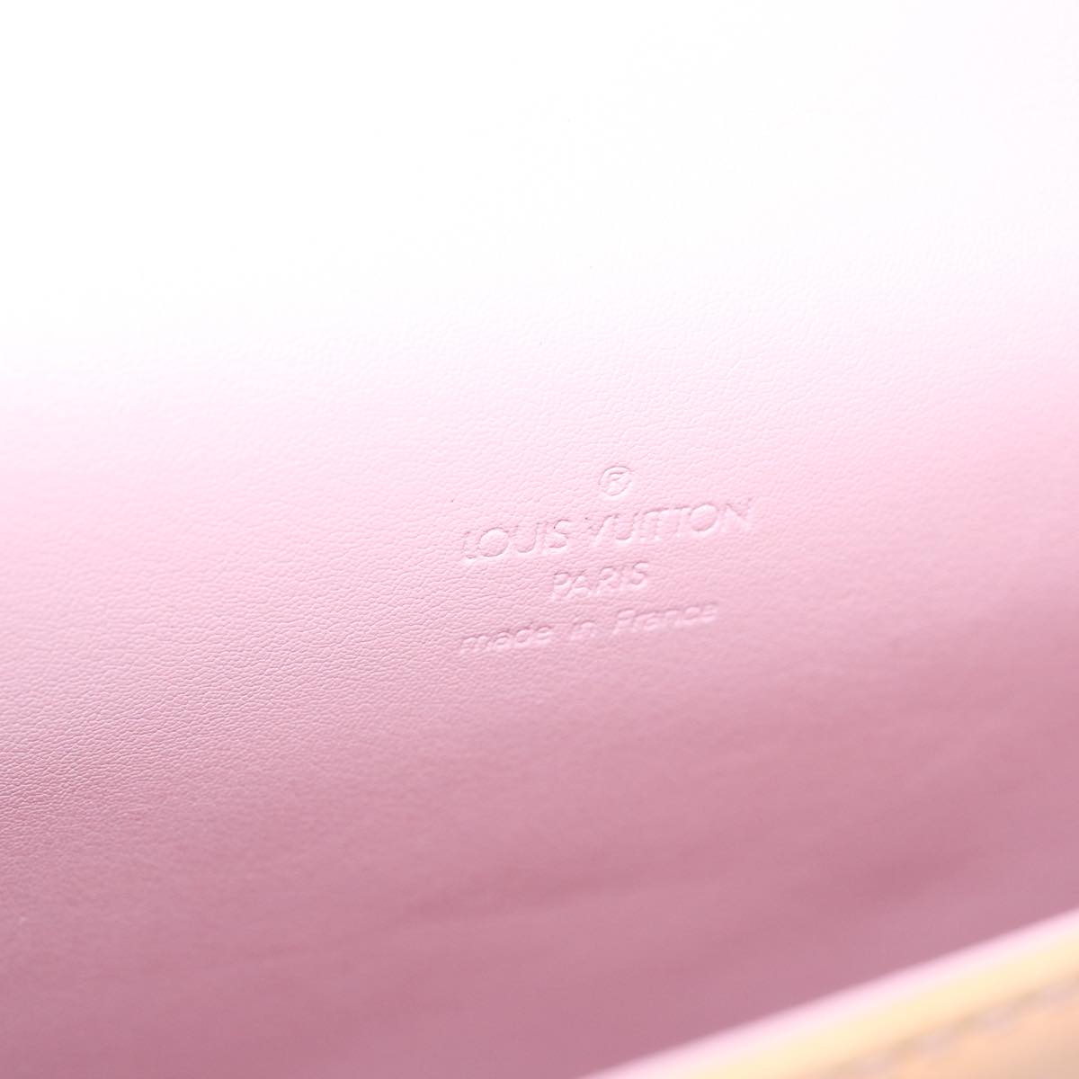 LOUIS VUITTON Vernis Spring Street Hand Bag Marshmallow Pink M91033 70507