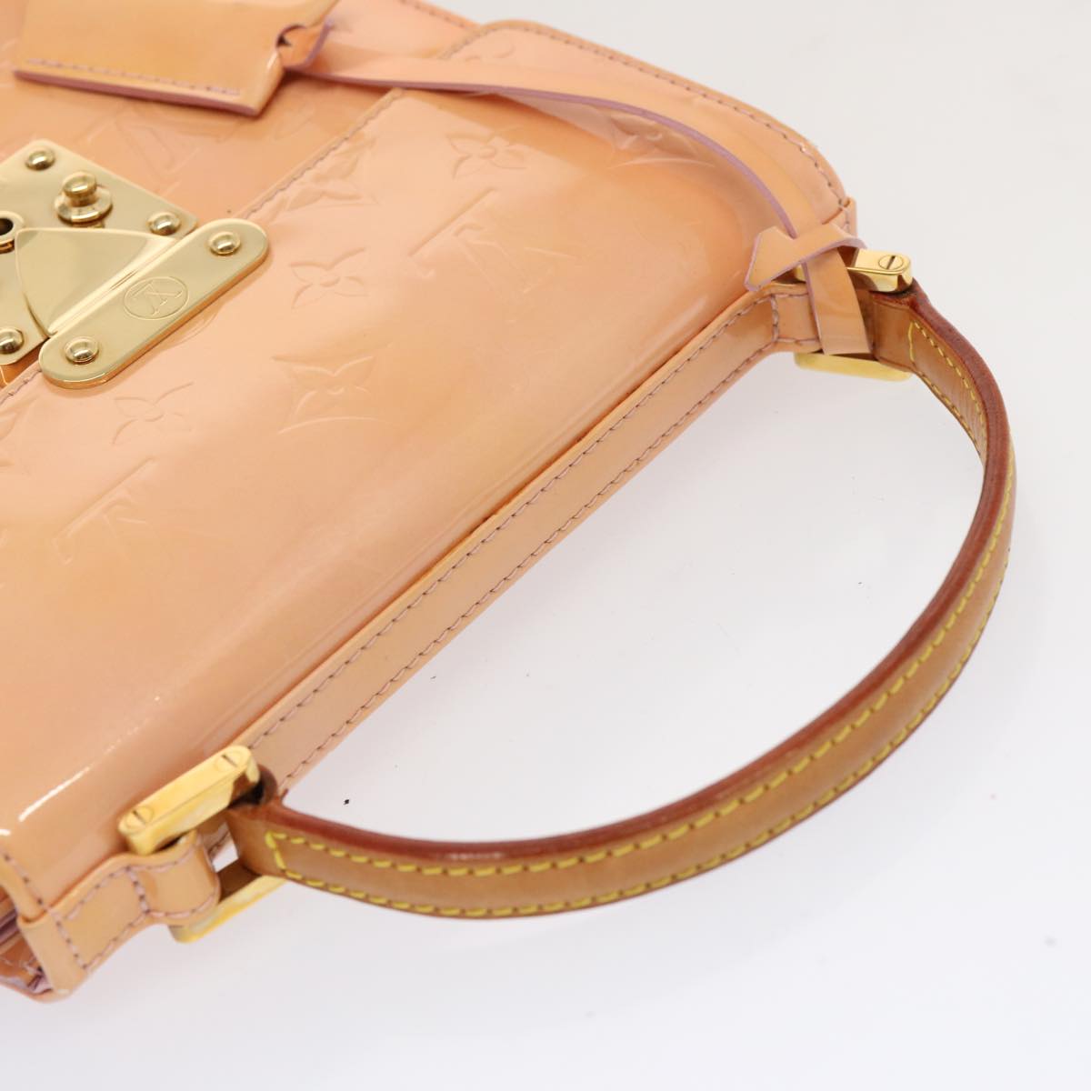 LOUIS VUITTON Vernis Spring Street Hand Bag Marshmallow Pink M91033 70507