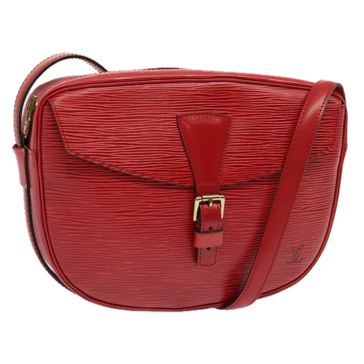 LOUIS VUITTON Epi Jeune Fille MM Shoulder Bag Red M52157 LV 70508