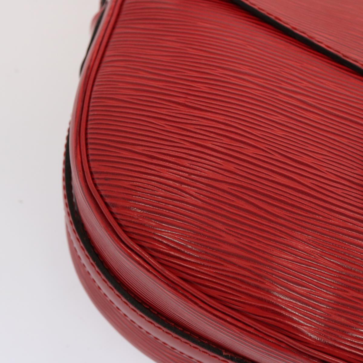 LOUIS VUITTON Epi Jeune Fille MM Shoulder Bag Red M52157 LV 70508