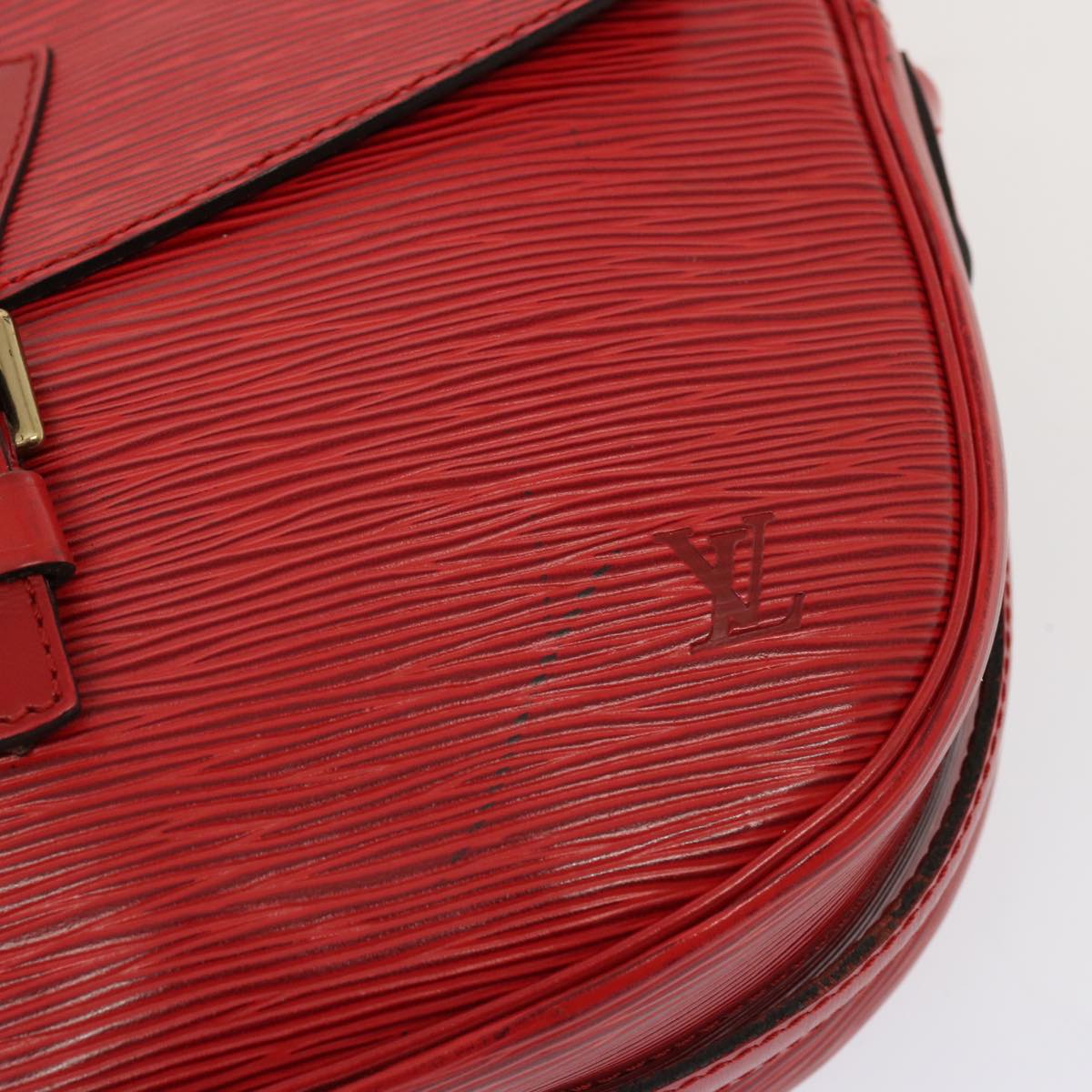 LOUIS VUITTON Epi Jeune Fille MM Shoulder Bag Red M52157 LV 70508