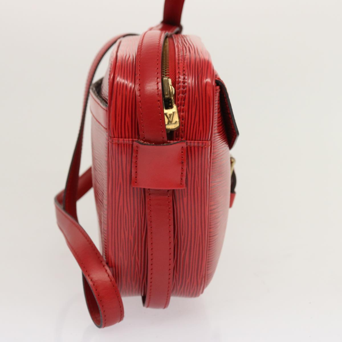 LOUIS VUITTON Epi Jeune Fille MM Shoulder Bag Red M52157 LV 70508