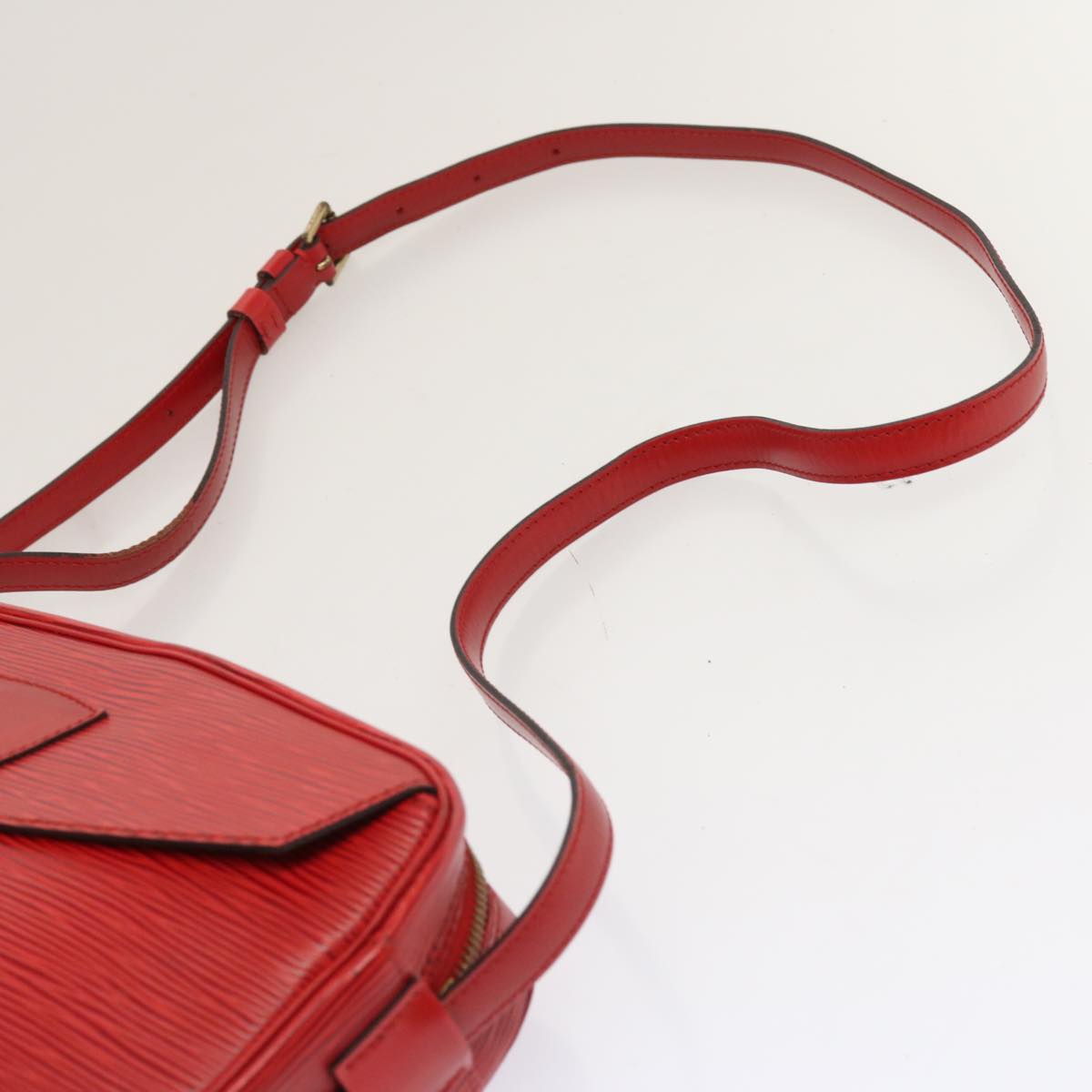 LOUIS VUITTON Epi Jeune Fille MM Shoulder Bag Red M52157 LV 70508