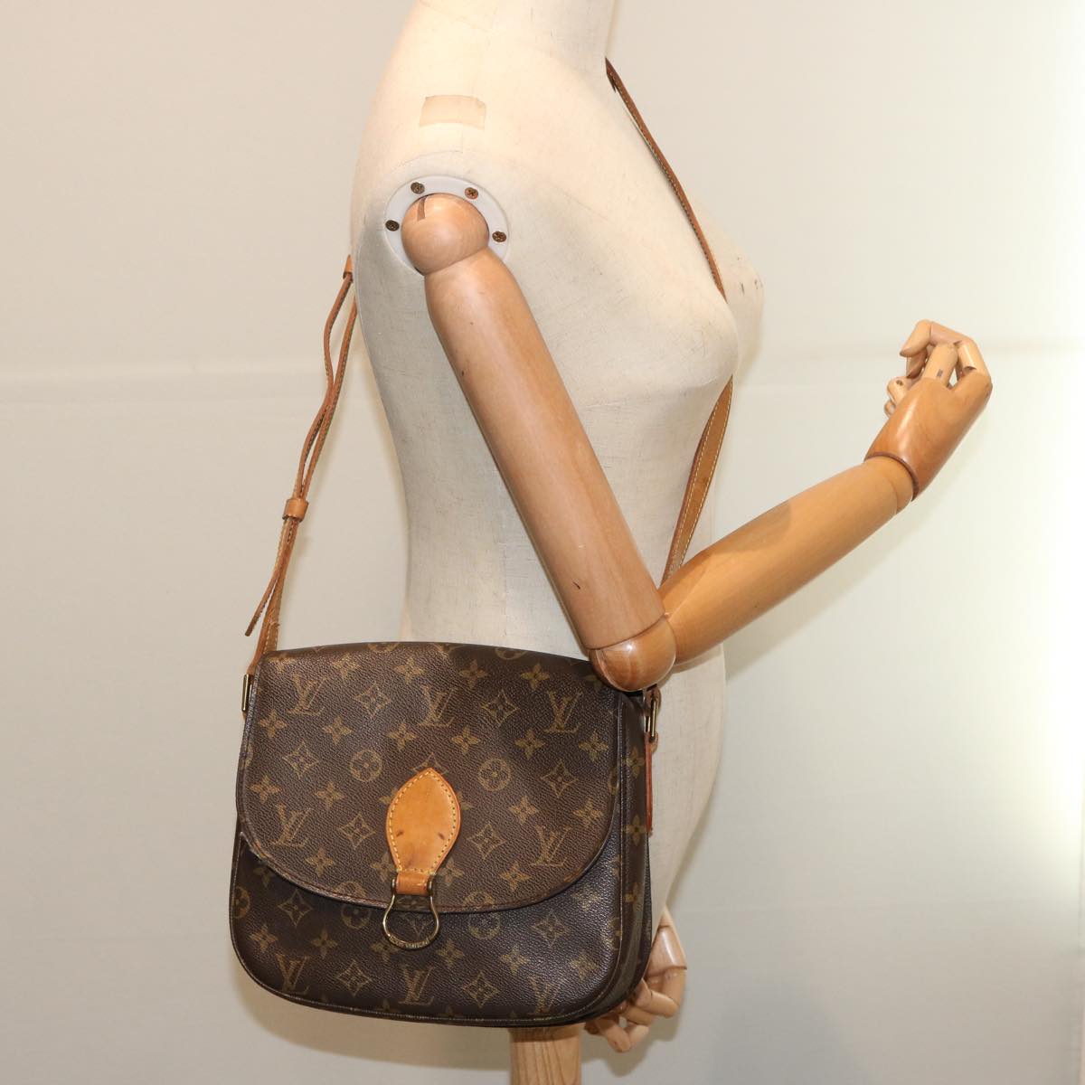 LOUIS VUITTON Monogram Saint Cloud GM Shoulder Bag M51242 LV 70512