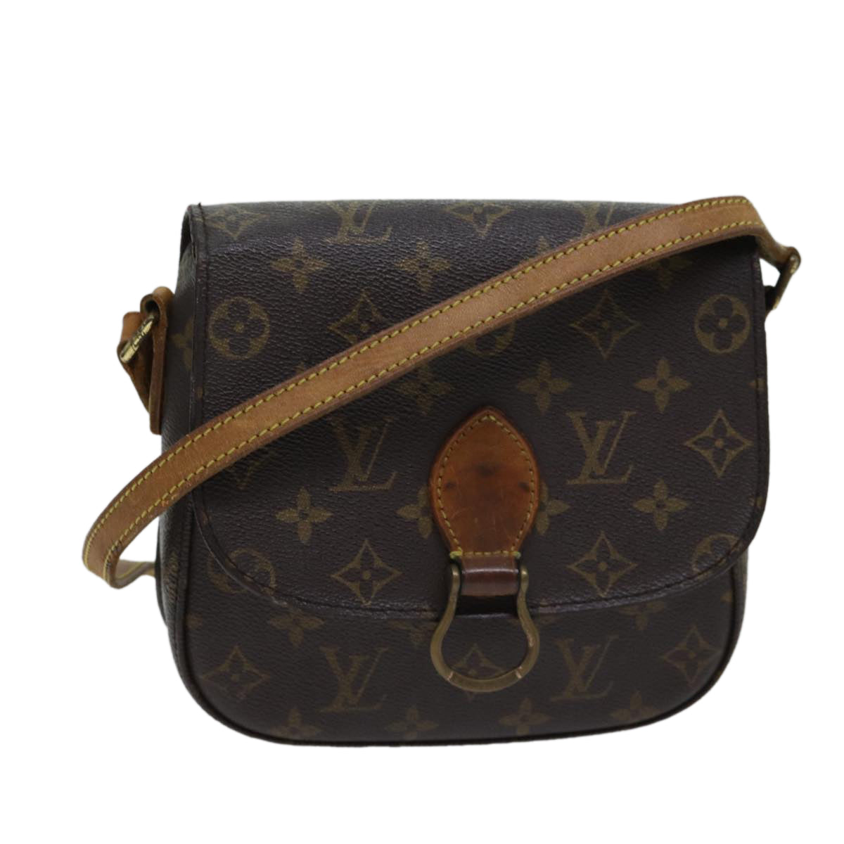 LOUIS VUITTON Monogram Saint Cloud MM Shoulder Bag M51243 LV 70514